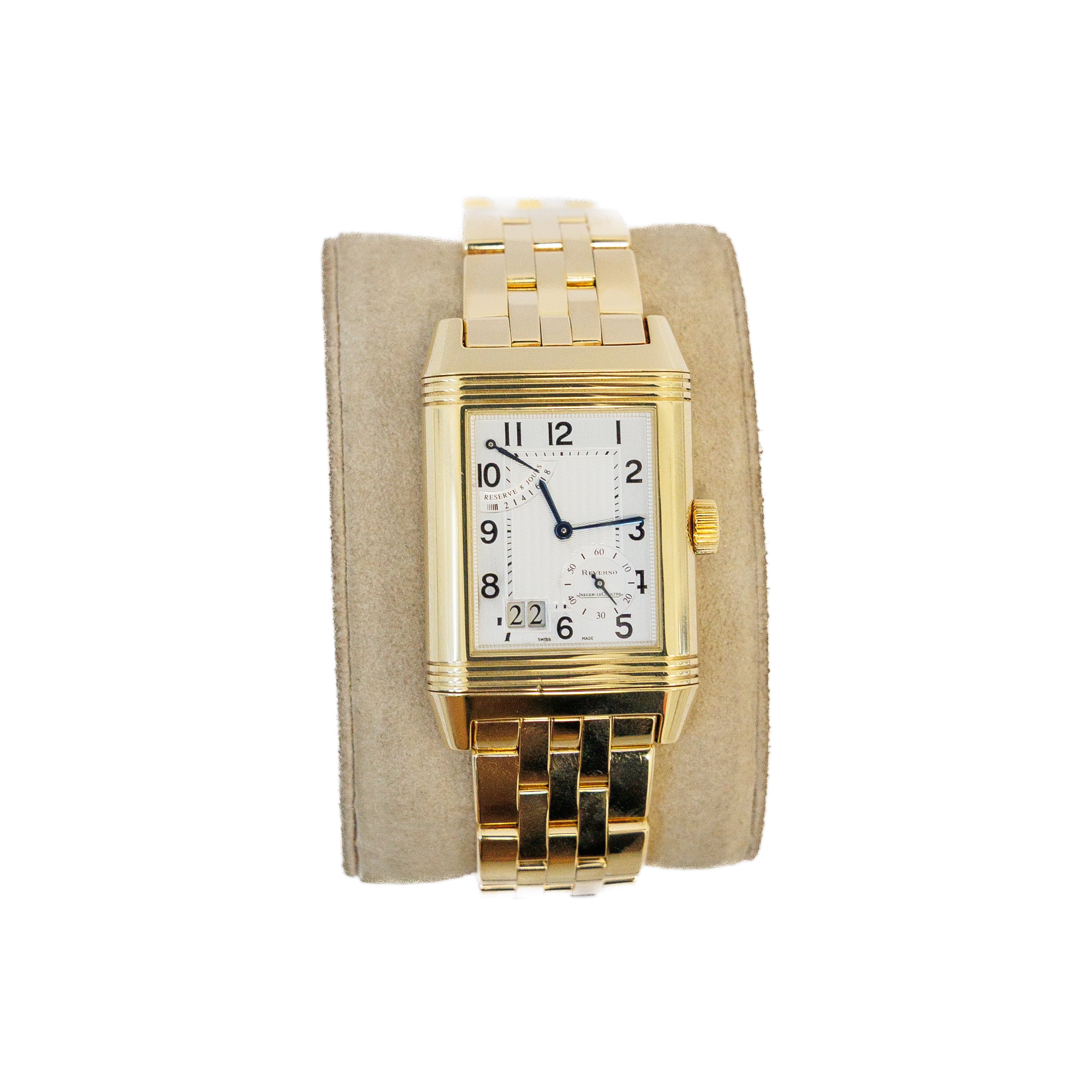 Jaeger Le Coultre Reverso Watch 18KT Yellow Gold Ref 240.1.15