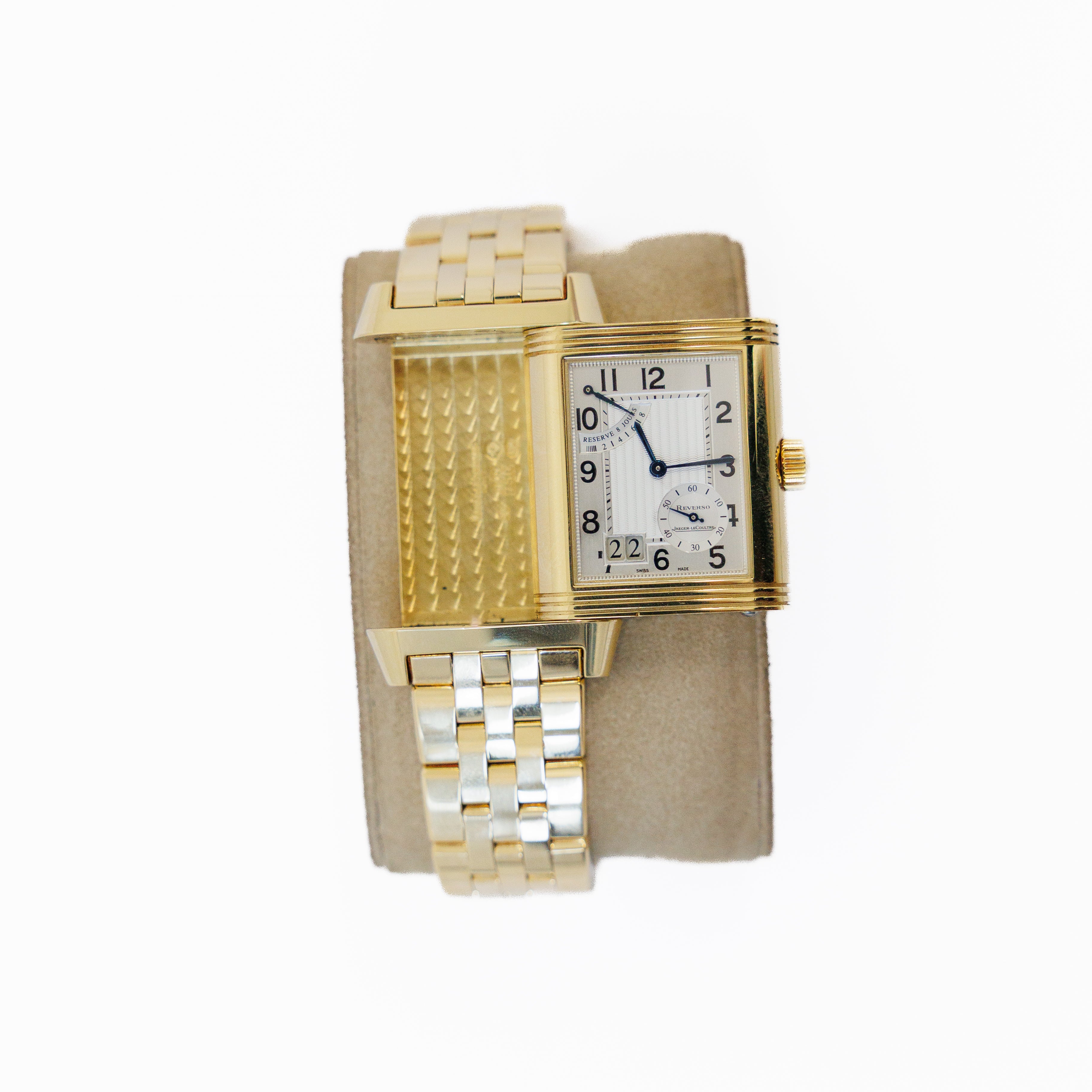 Jaeger Le Coultre Reverso Watch 18KT Yellow Gold Ref 240.1.15