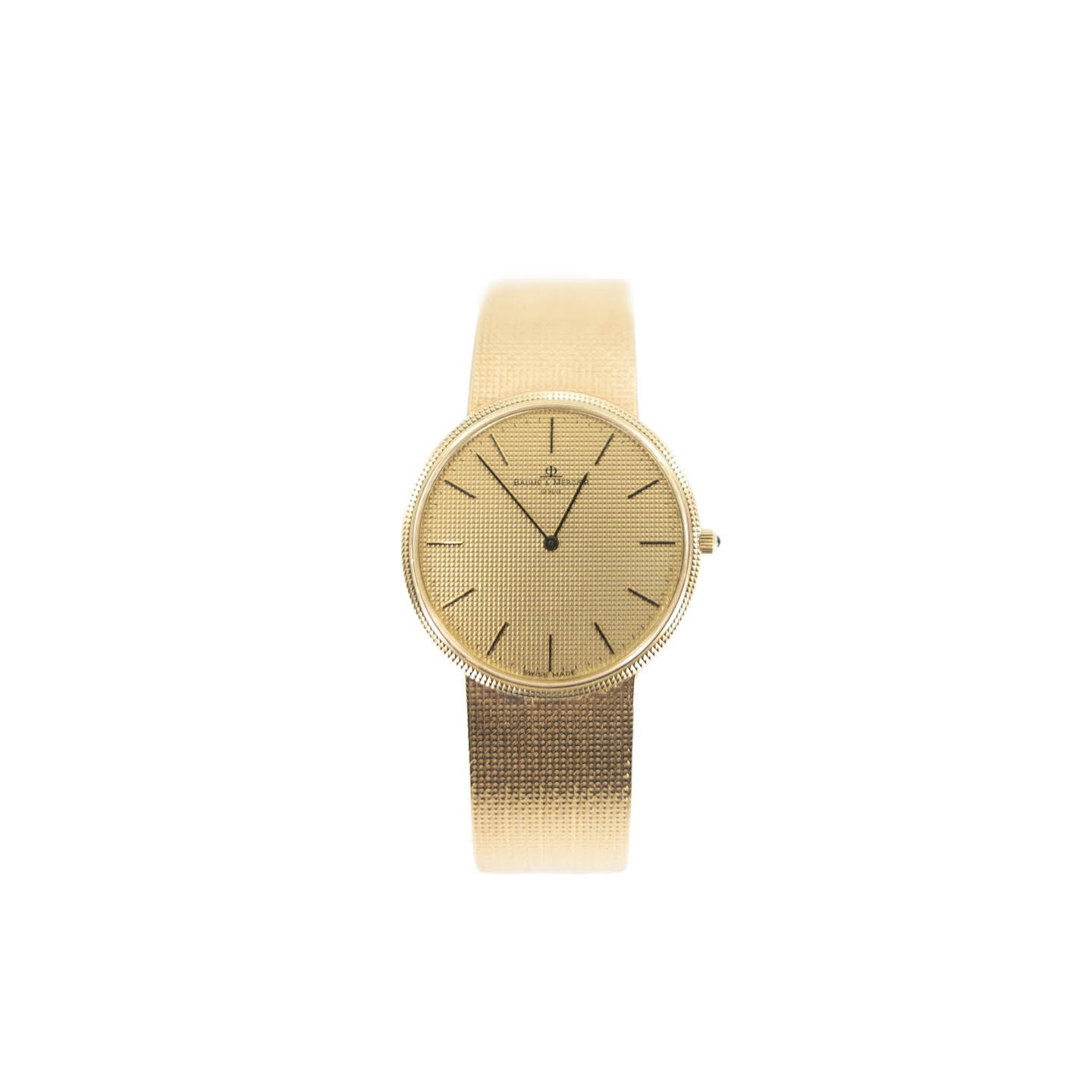 Vintage 14k Gold Baume Mercier Watch 33mm