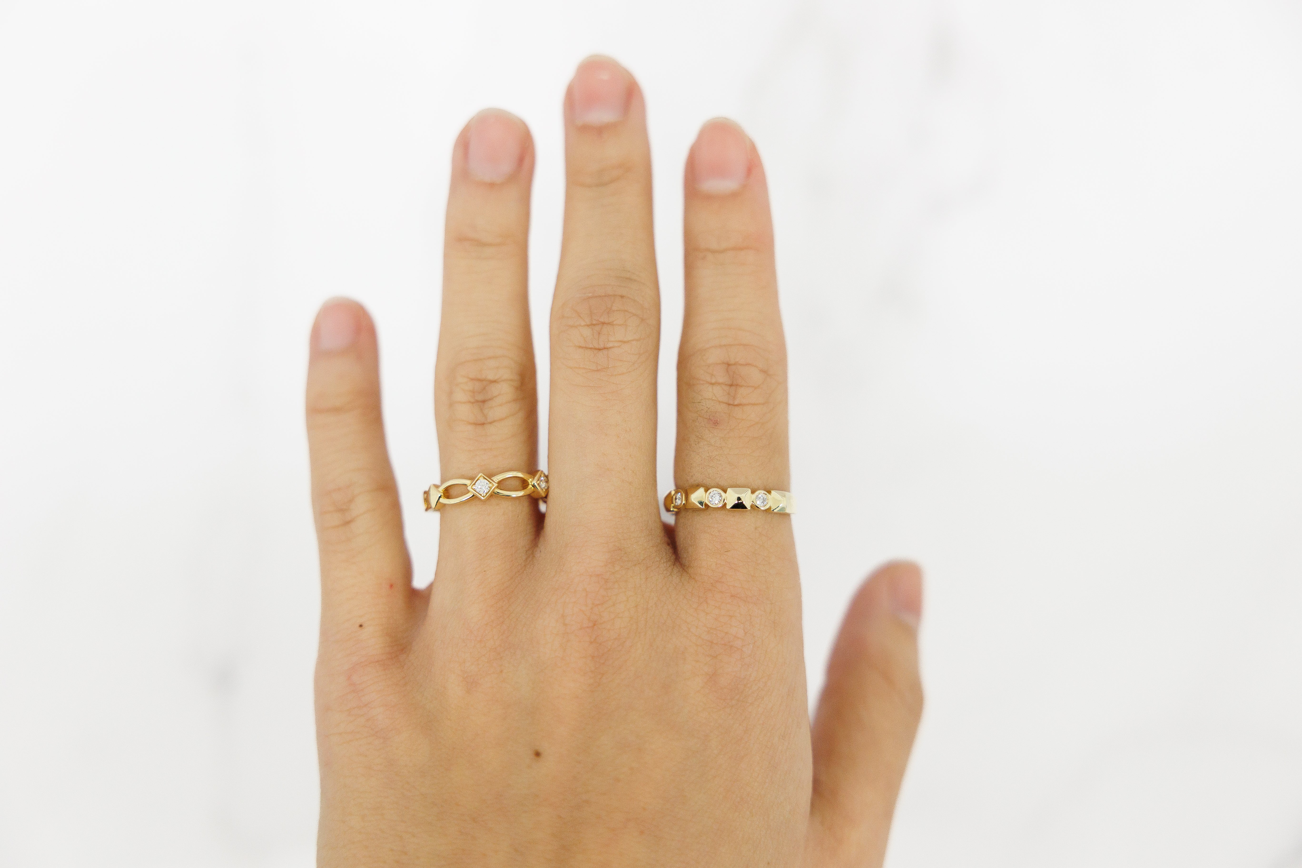 0.12 CTW Natural Diamond Ring Yellow Gold