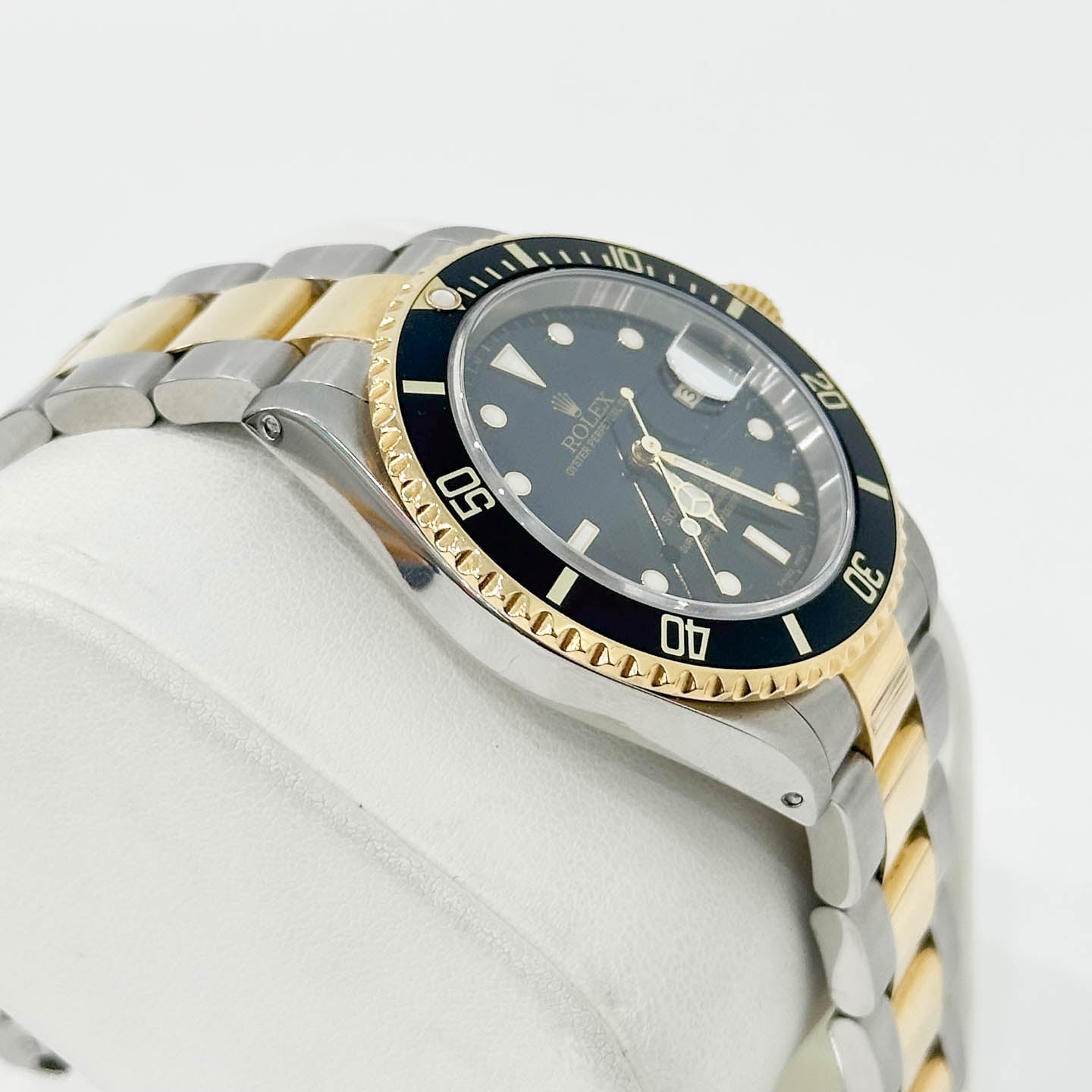 Rolex Submariner Black 18KT Yellow Gold/ Stainless Steel 16613