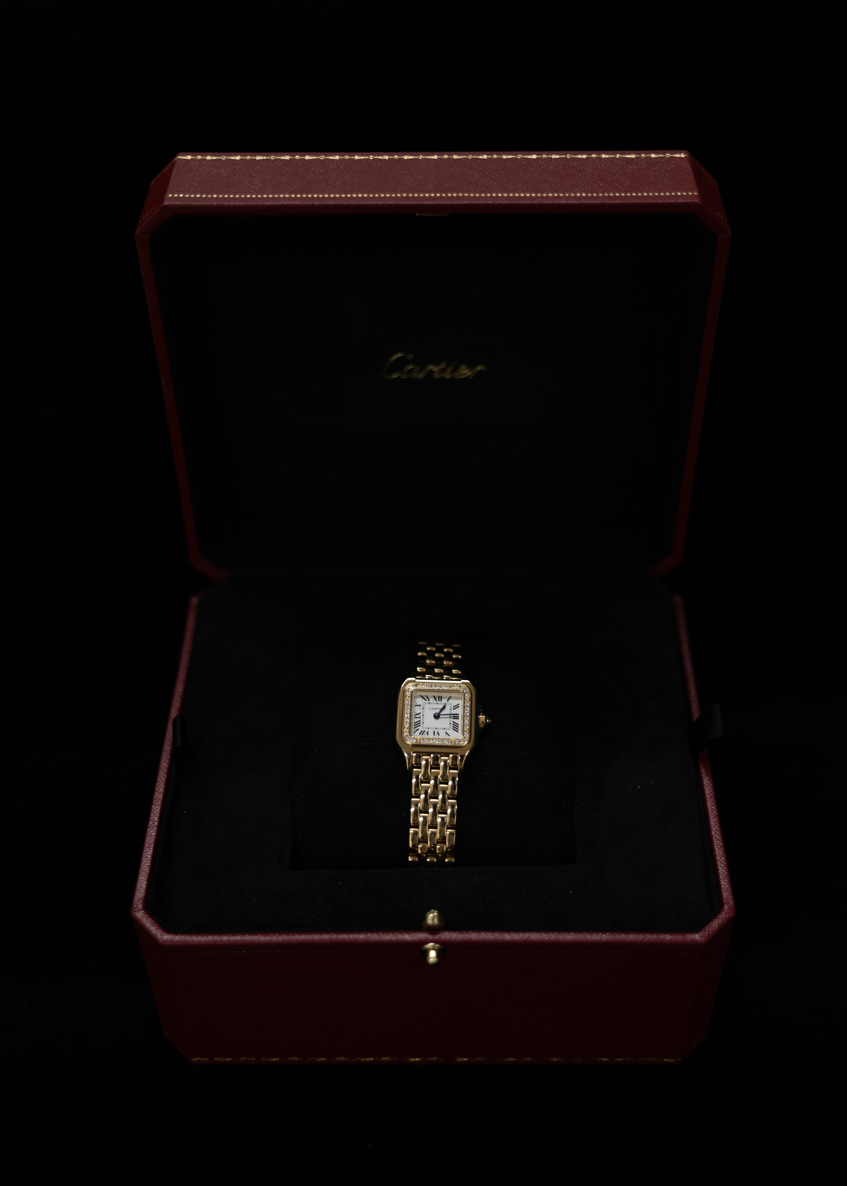 Cartier Panthère Small 18K Yellow Gold Diamond Bezel 22mm Quartz Ref. WJPN0086 Complete Set