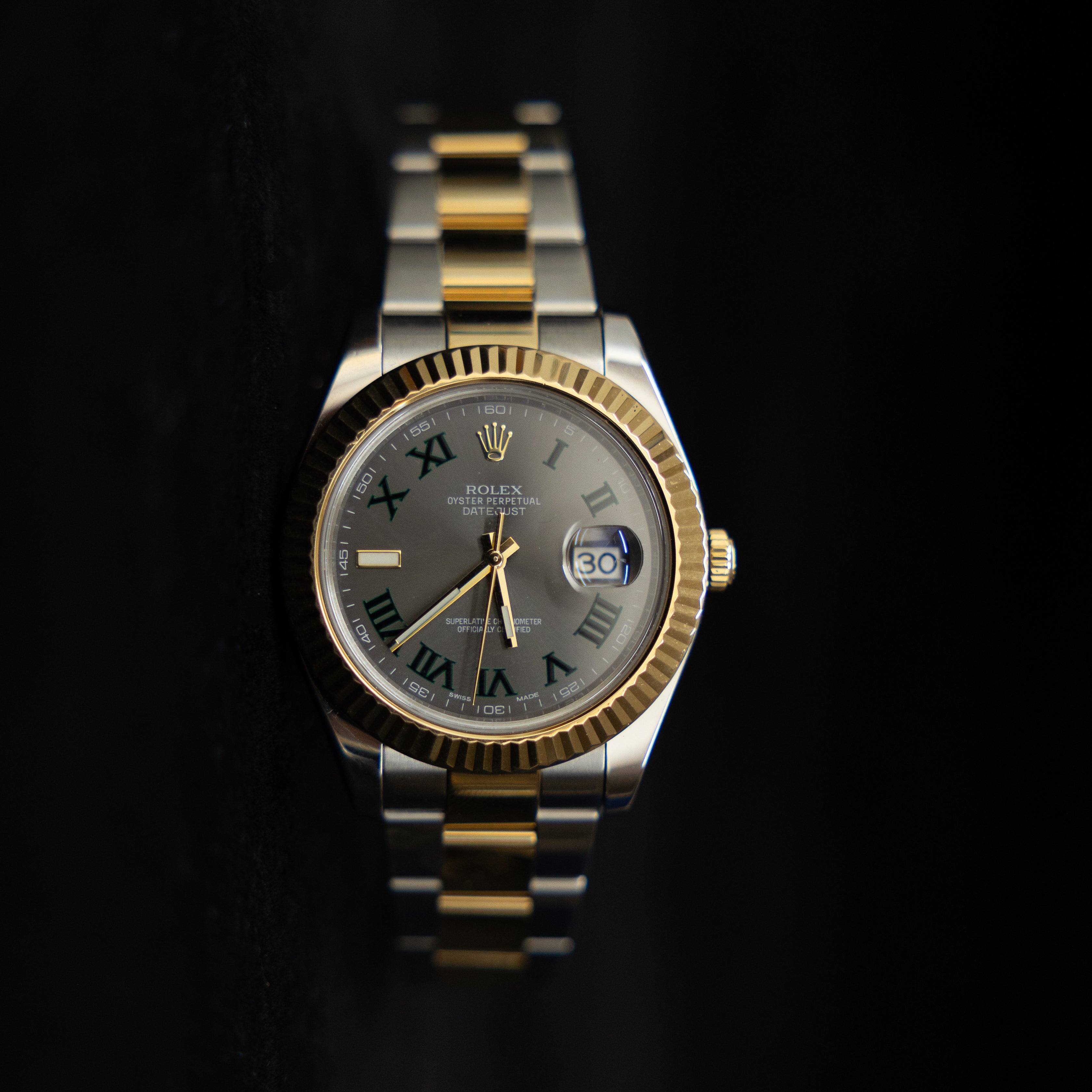 Rolex Datejust II 41 Two-Tone Steel & 18K Yellow Gold Wimbledon Dial Ref. 116333