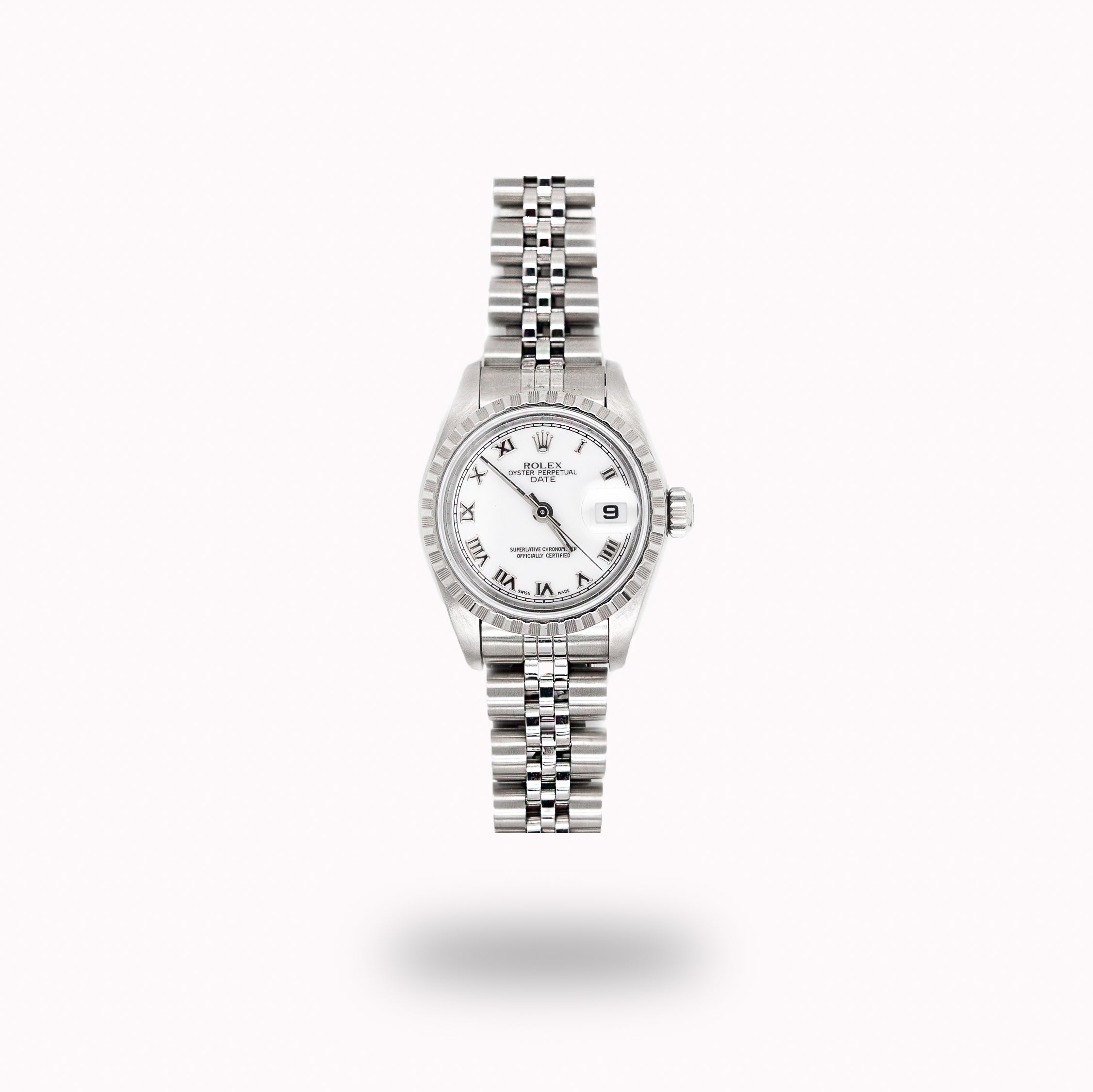 Rolex Ladies Datejust 69190 Stainless Steel White Roman Dial 26MM