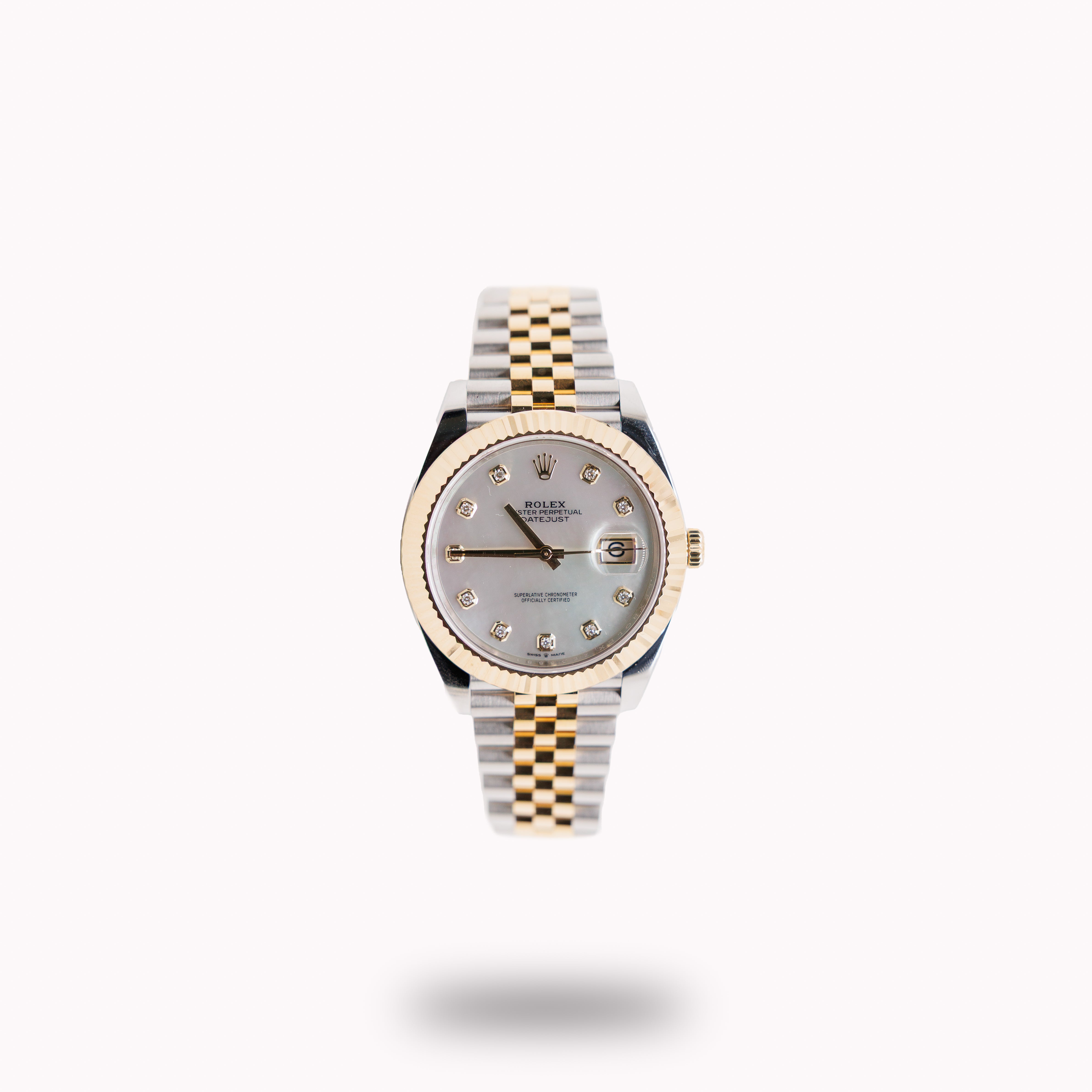 Rolex Datejust 36MM 116233 Steel and 18k Yellow Gold Custom MOP Diamond Dial