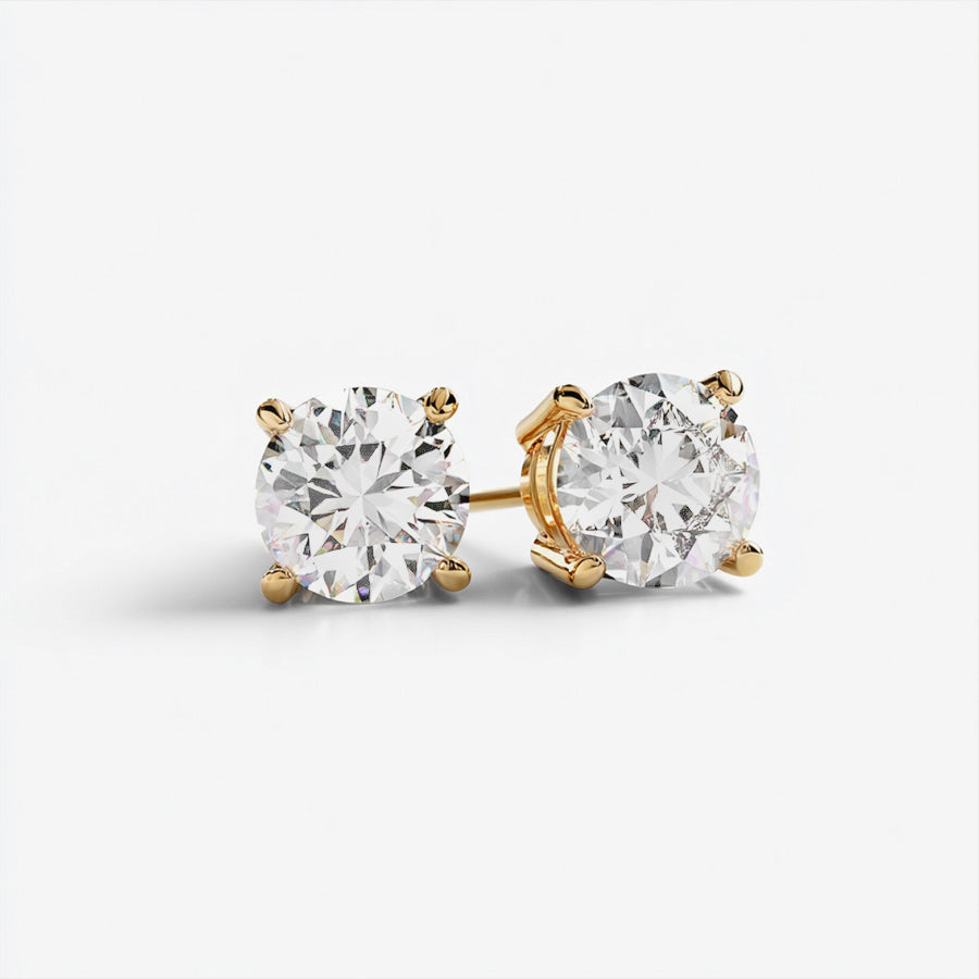 Lab Diamond Stud Earrings 4 cttw