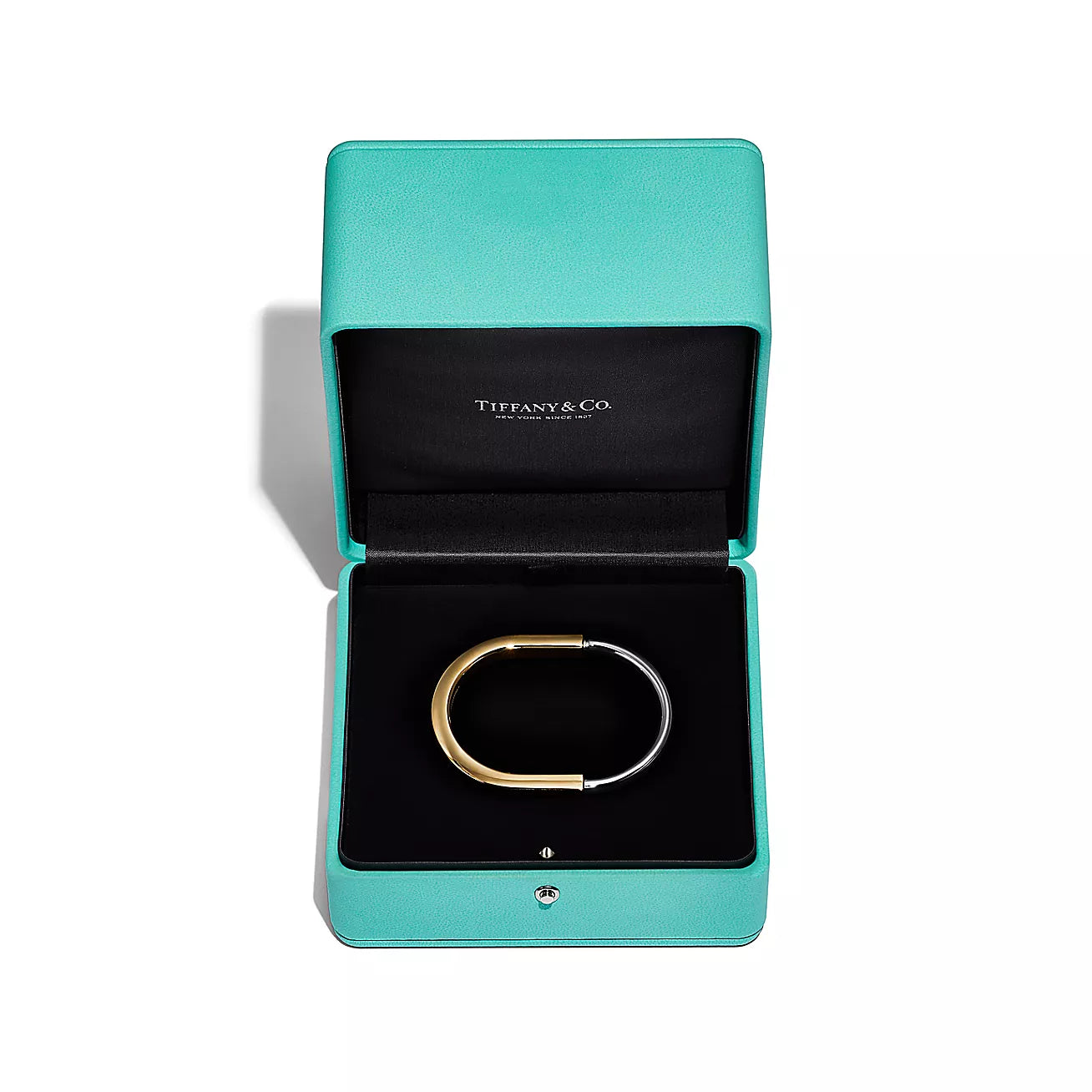Tiffany & Co Lock Bangle in 18KT Yellow & White Gold