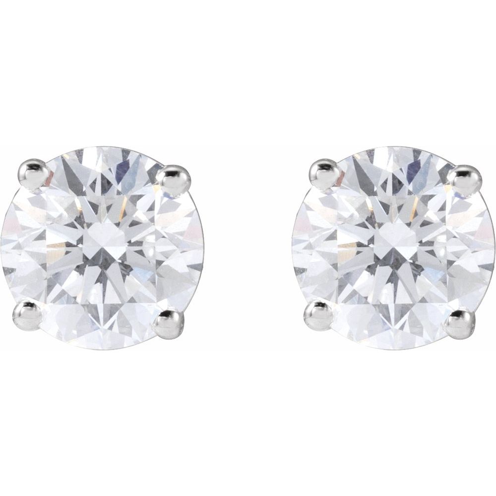 5.00 CTW Lab Diamond Studs - White Gold