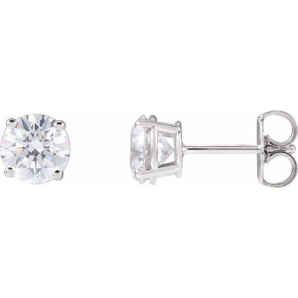 5.00 CTW Lab Diamond Studs - White Gold