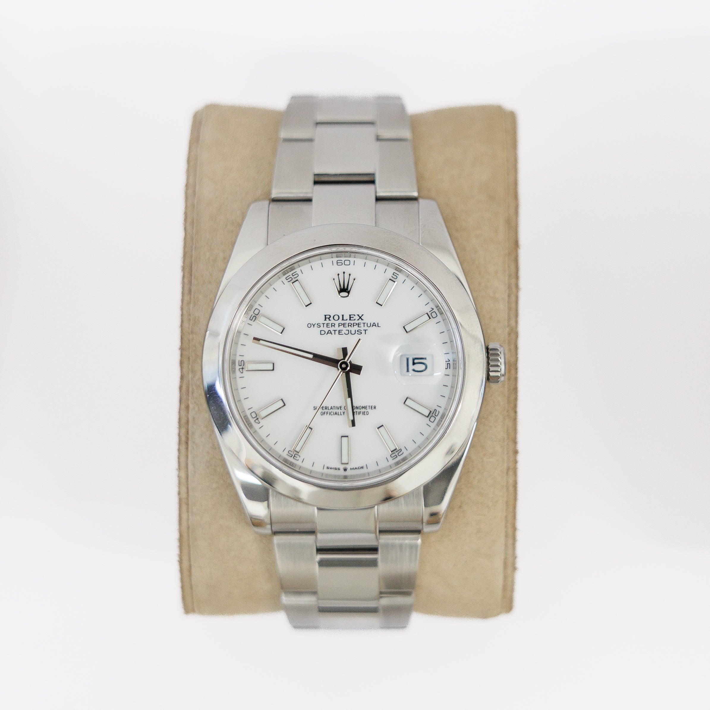 Rolex Datejust 41MM White Dial Ref 126300 Complete Set 2022
