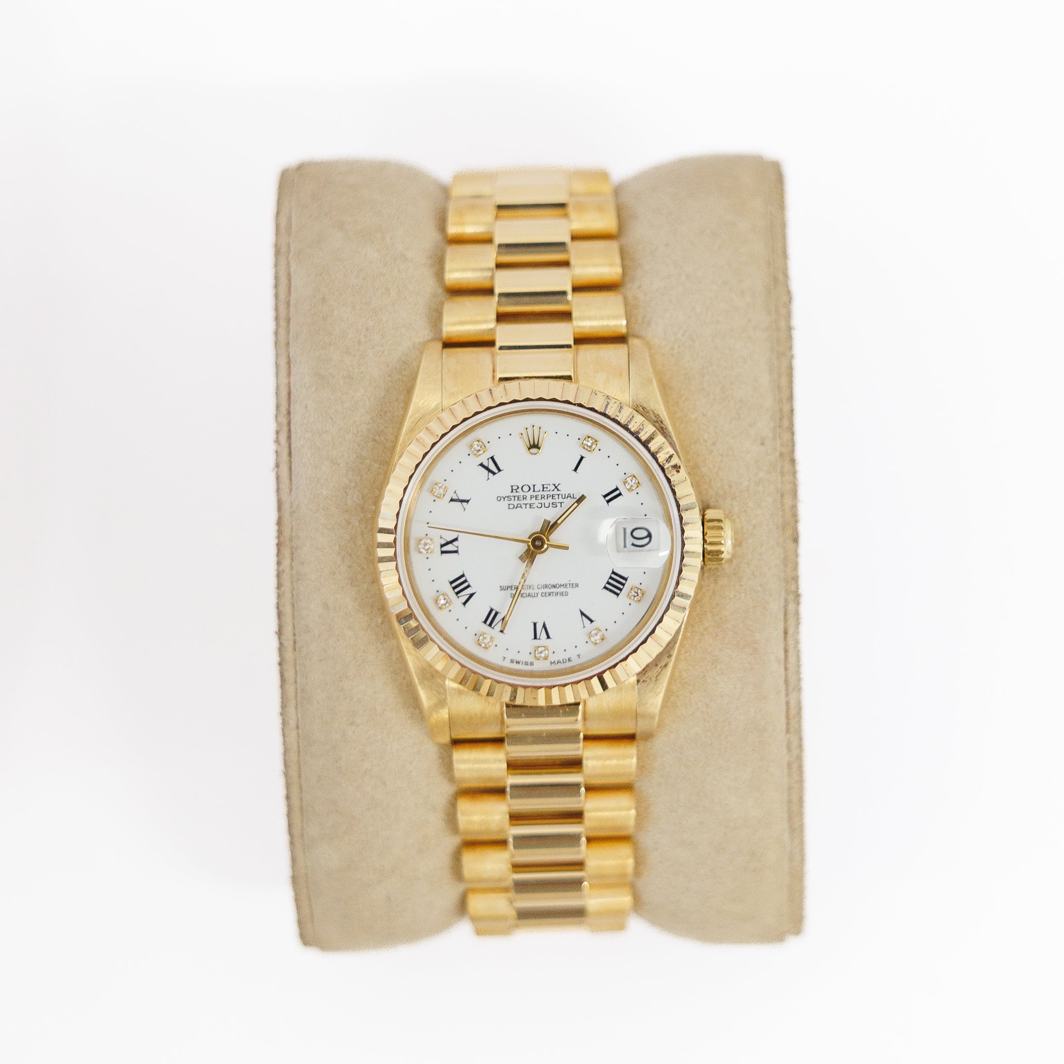 Rolex Presidential Datejust 31MM 18KT Yellow Gold Ref 68278