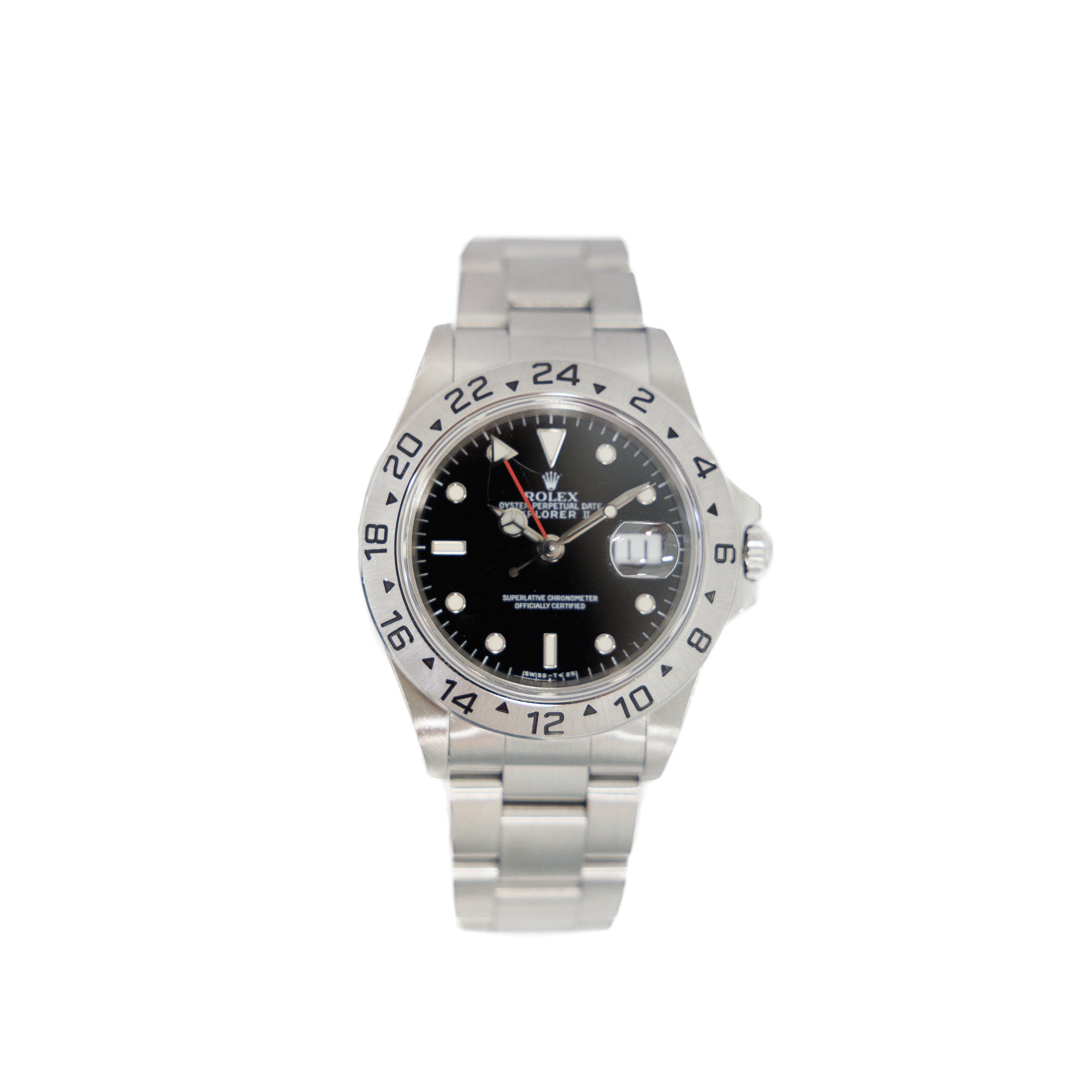 Rolex Eplorer II 40MM Stainless Steel Ref 16570 Black Dial