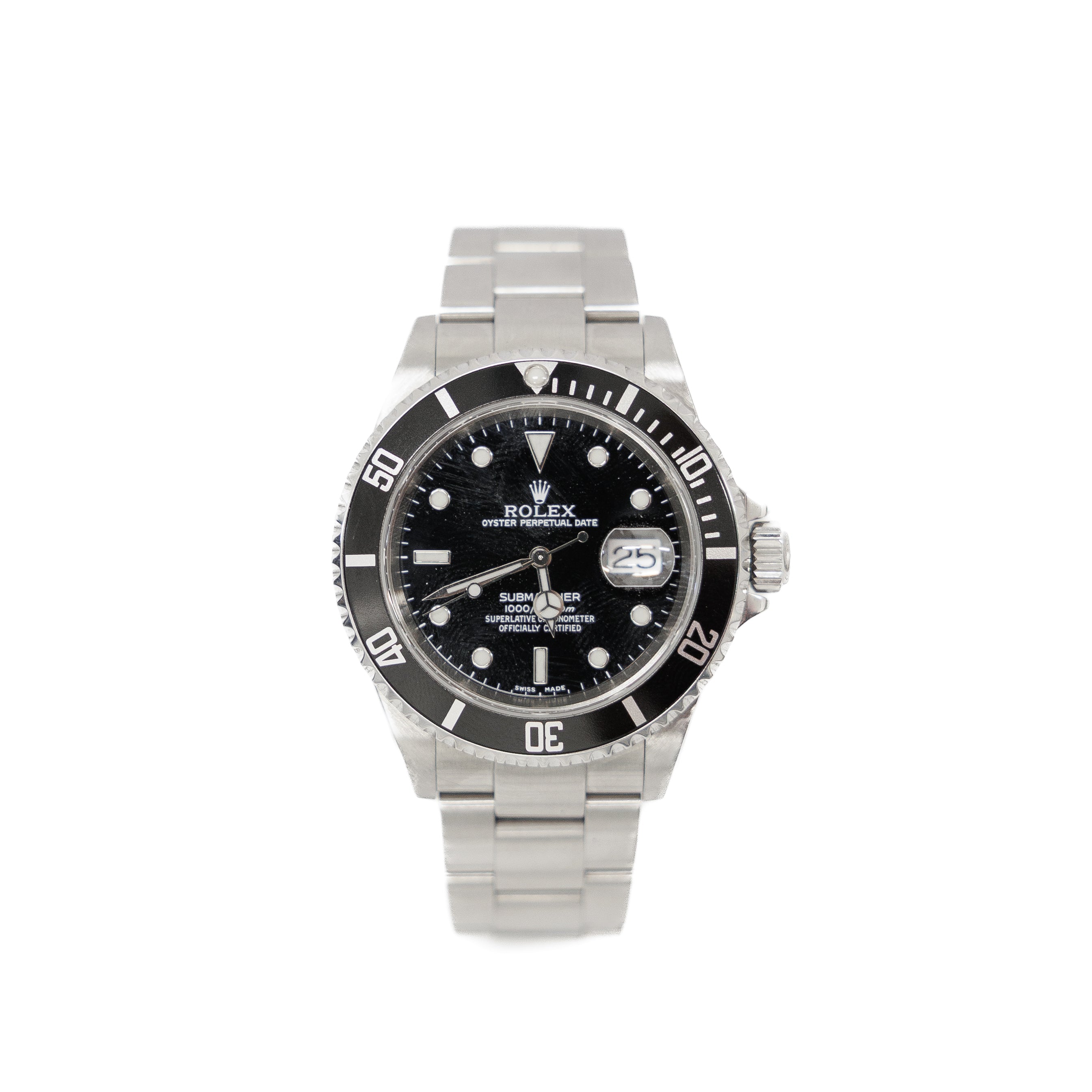 Rolex Submariner 40mm Stainless Steel Black Ref 16610 with Open Papers