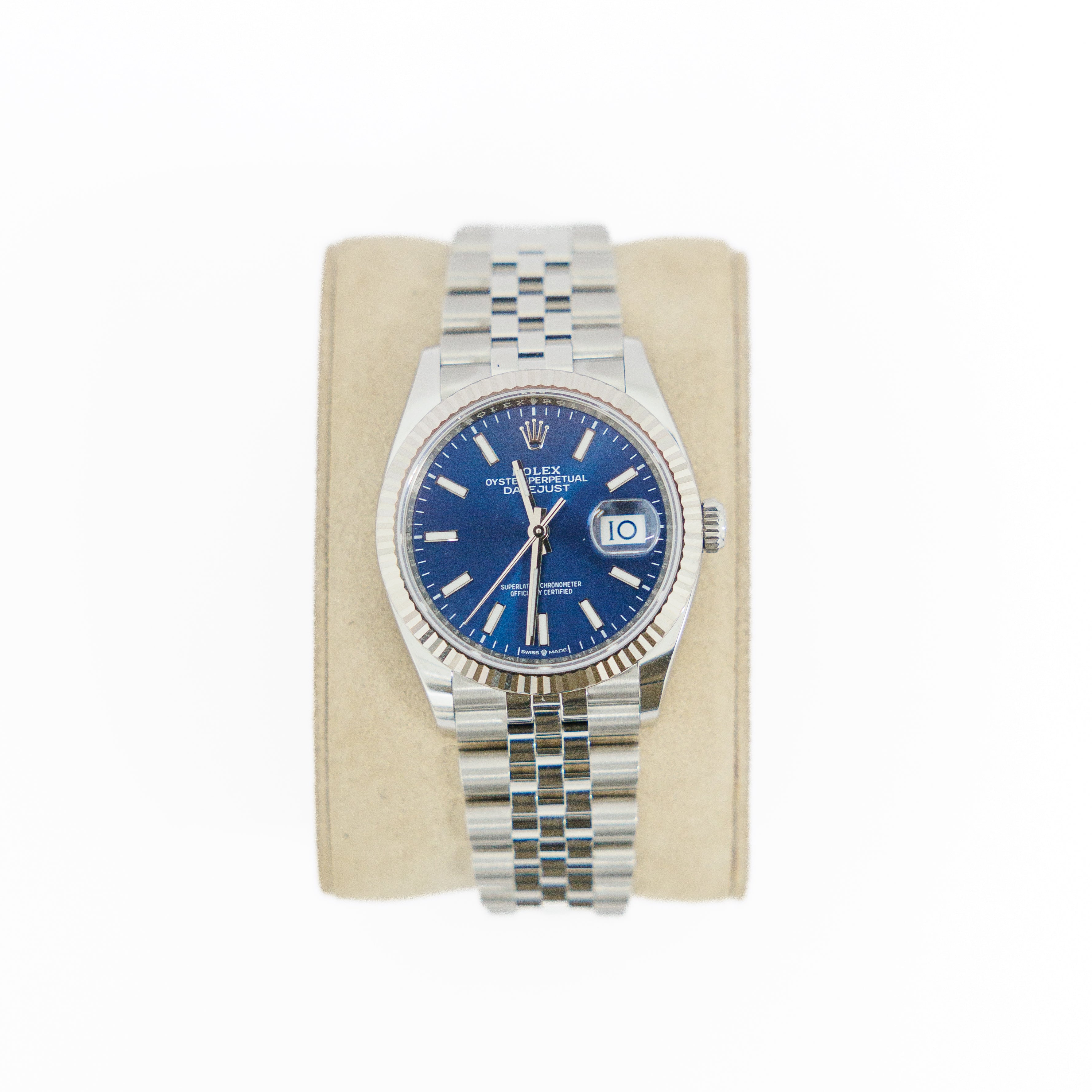 Rolex Datejust 36mm Stainless Steel Blue Dial 2025