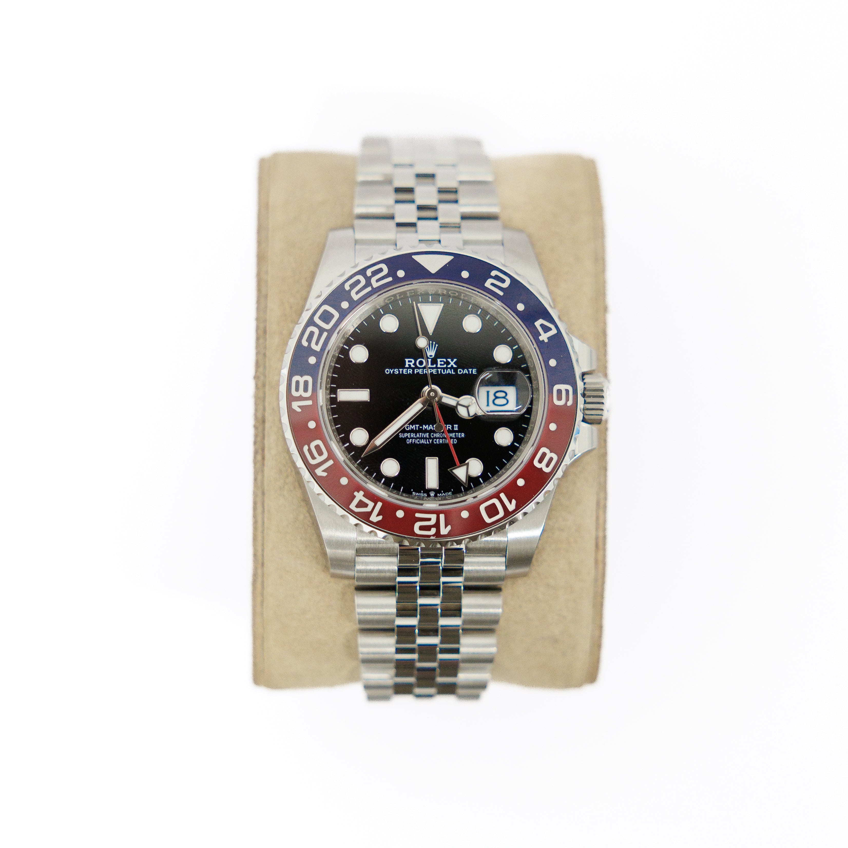 Rolex GMT Master II 40mm Stainless Steel Pepsi 2025 Complete Set