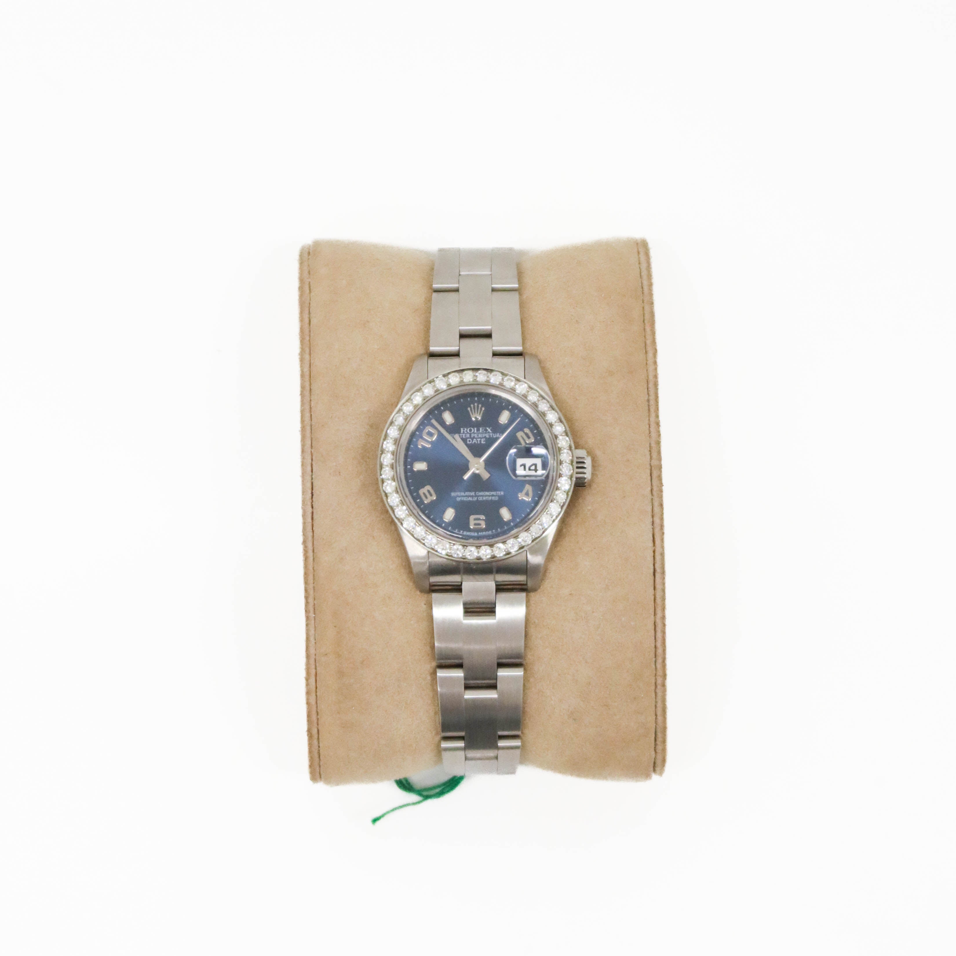 Ladies Rolex 26mm Date Just Navy Dial