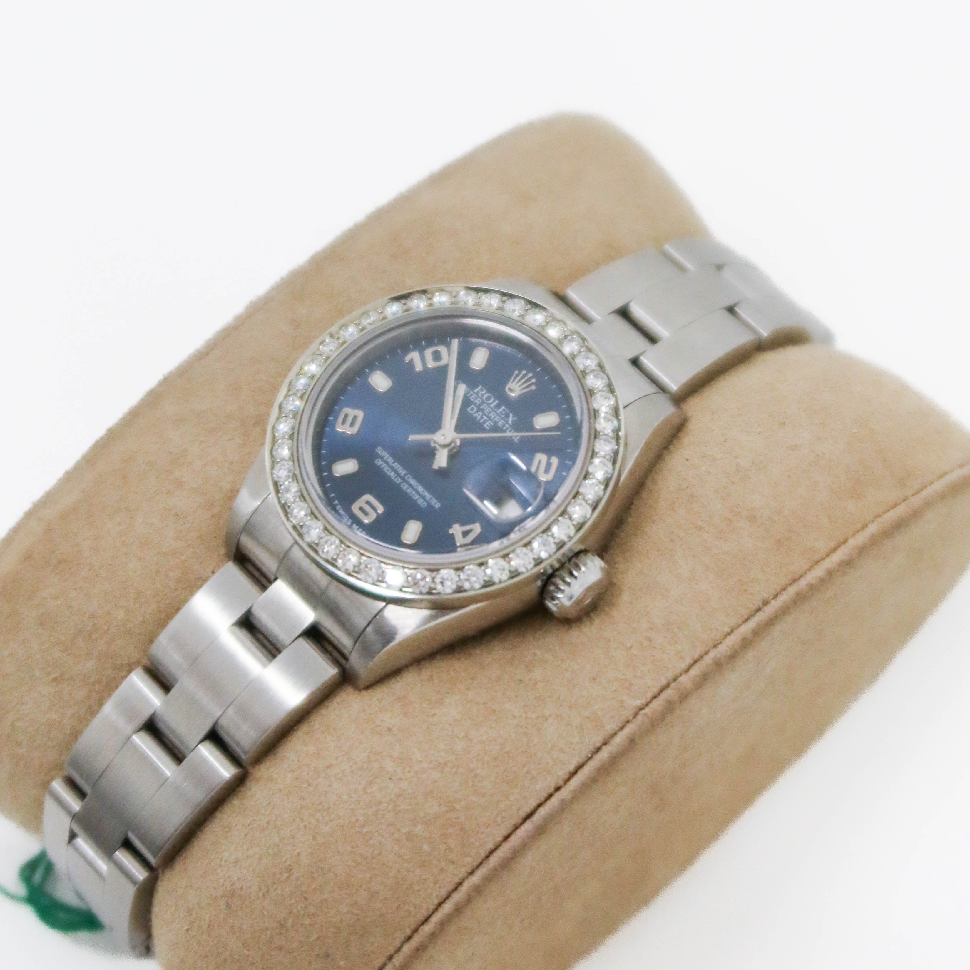 Ladies Rolex 26mm Date Just Navy Dial