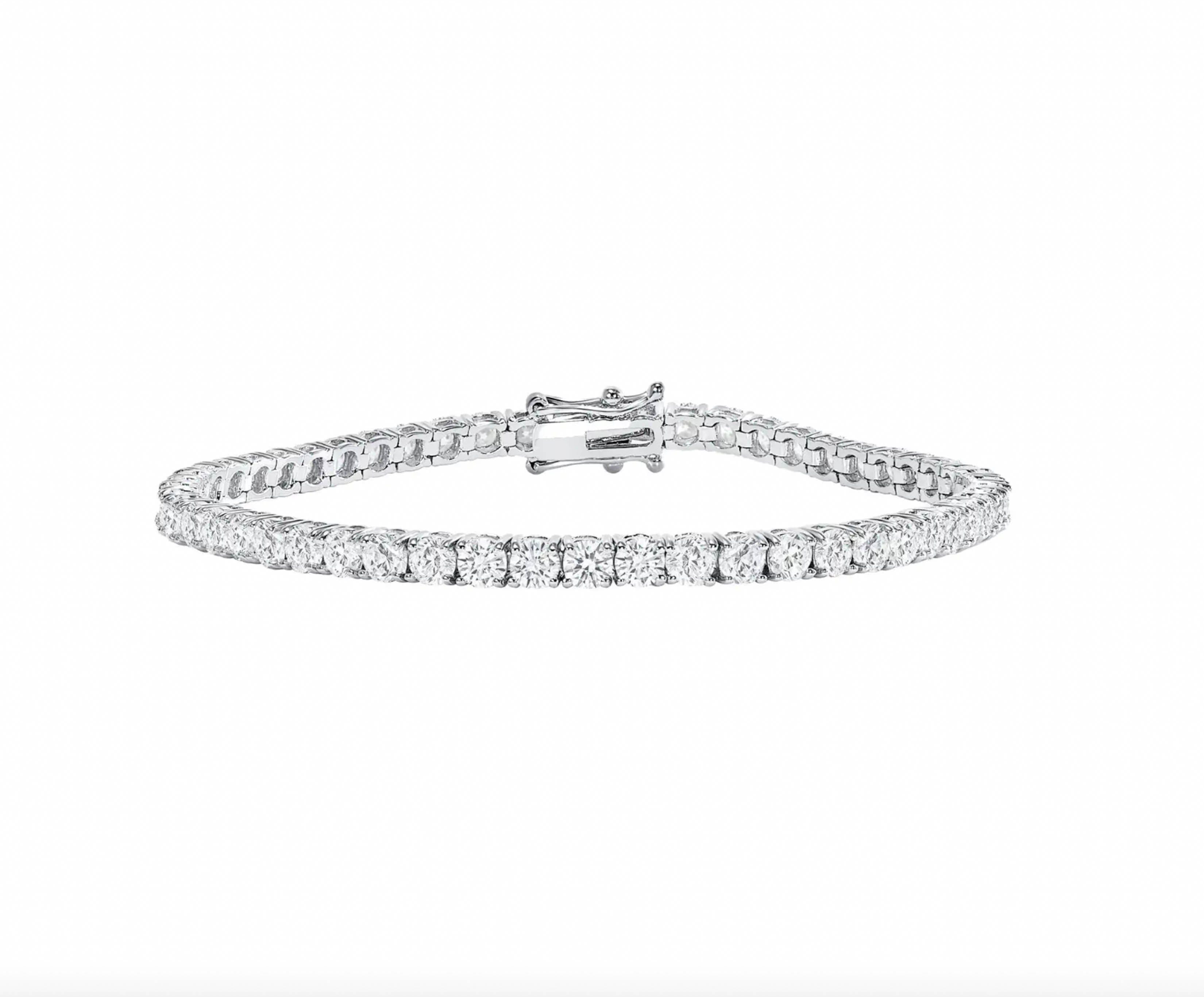 7.00 CTW Lab Grown Diamond Tennis Bracelet White Gold