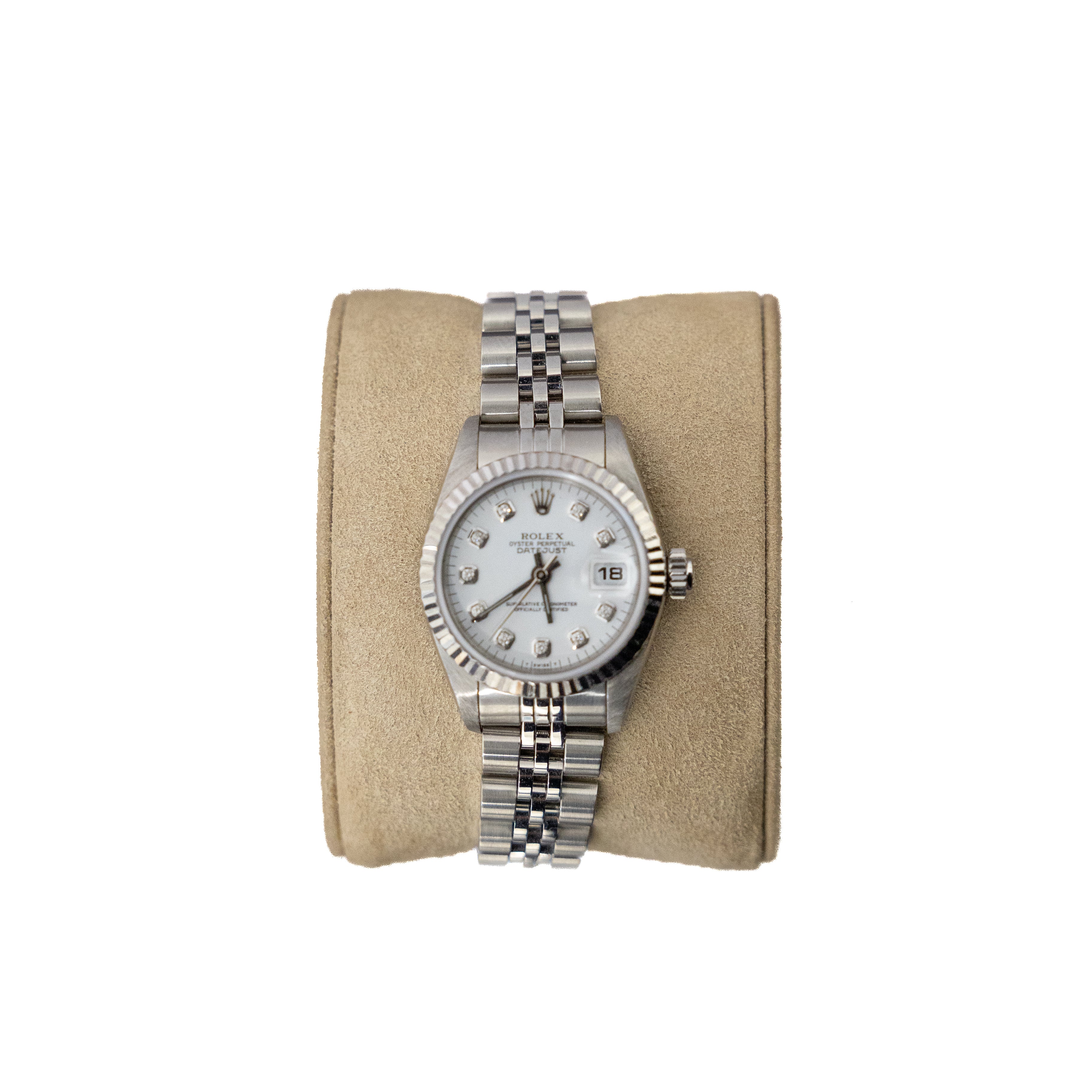 Rolex 26mm DateJust 18KT White Gold/Stainless Steel Ref 79160 w/Papers