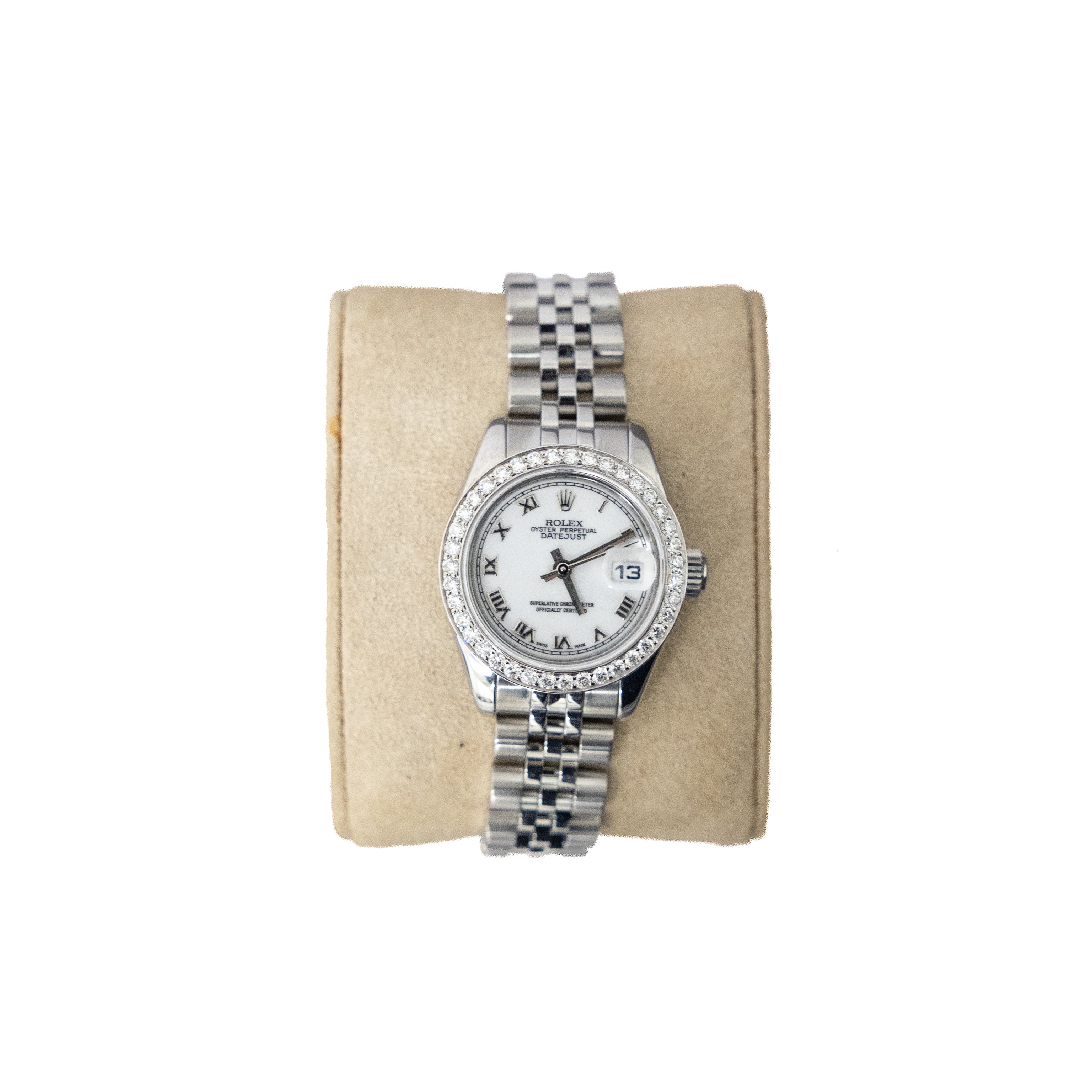 Rolex 26mm DateJust 18KT White Gold/Stainless Steel Ref 179174 w/ Papers 2006