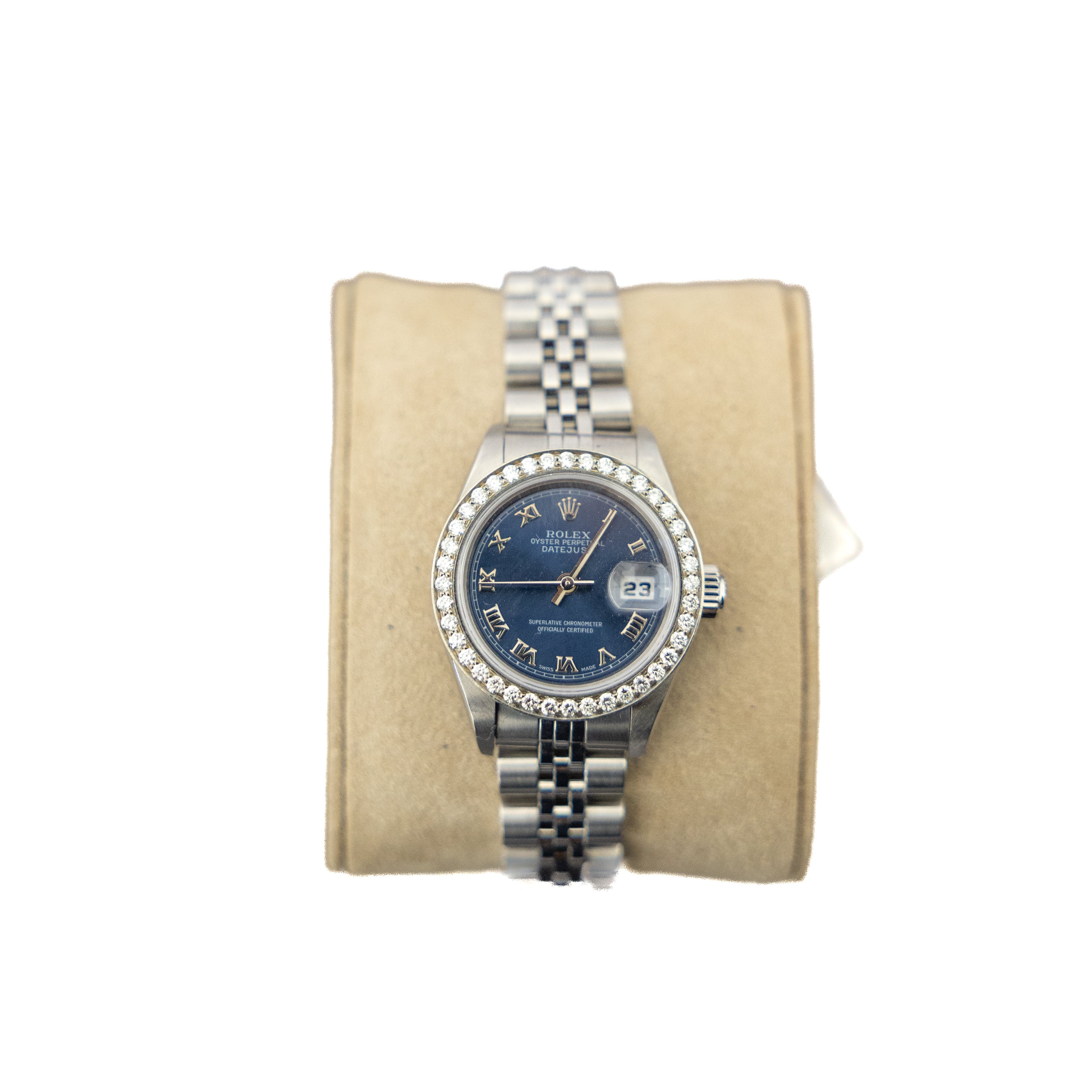 Rolex 26mm DateJust Stainless Steel 79240 Navy Dial