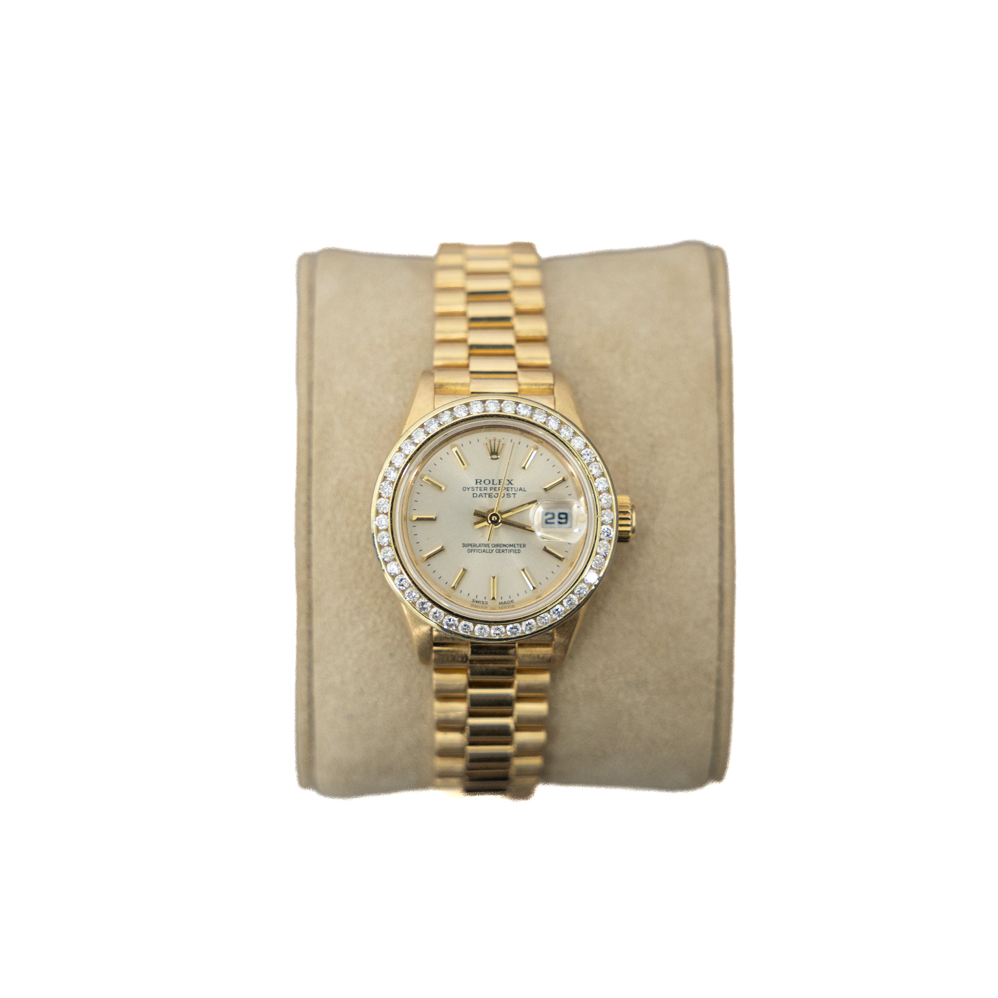 Rolex 26mm DateJust Presidential 18KT Yellow Gold 79178 w/ Papers 2000