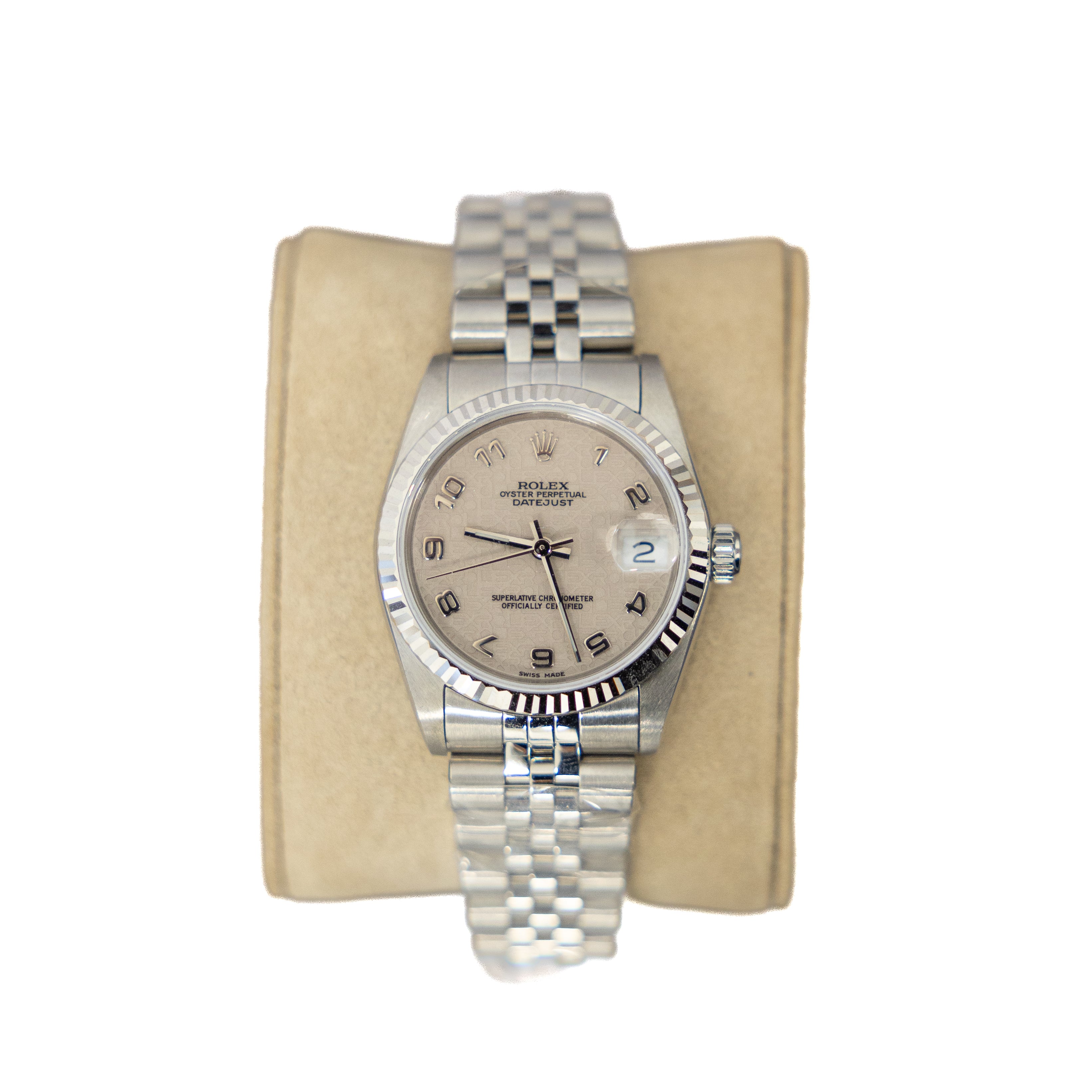 Rolex 31mm DateJust Stainless Steel Beige Dial 68274