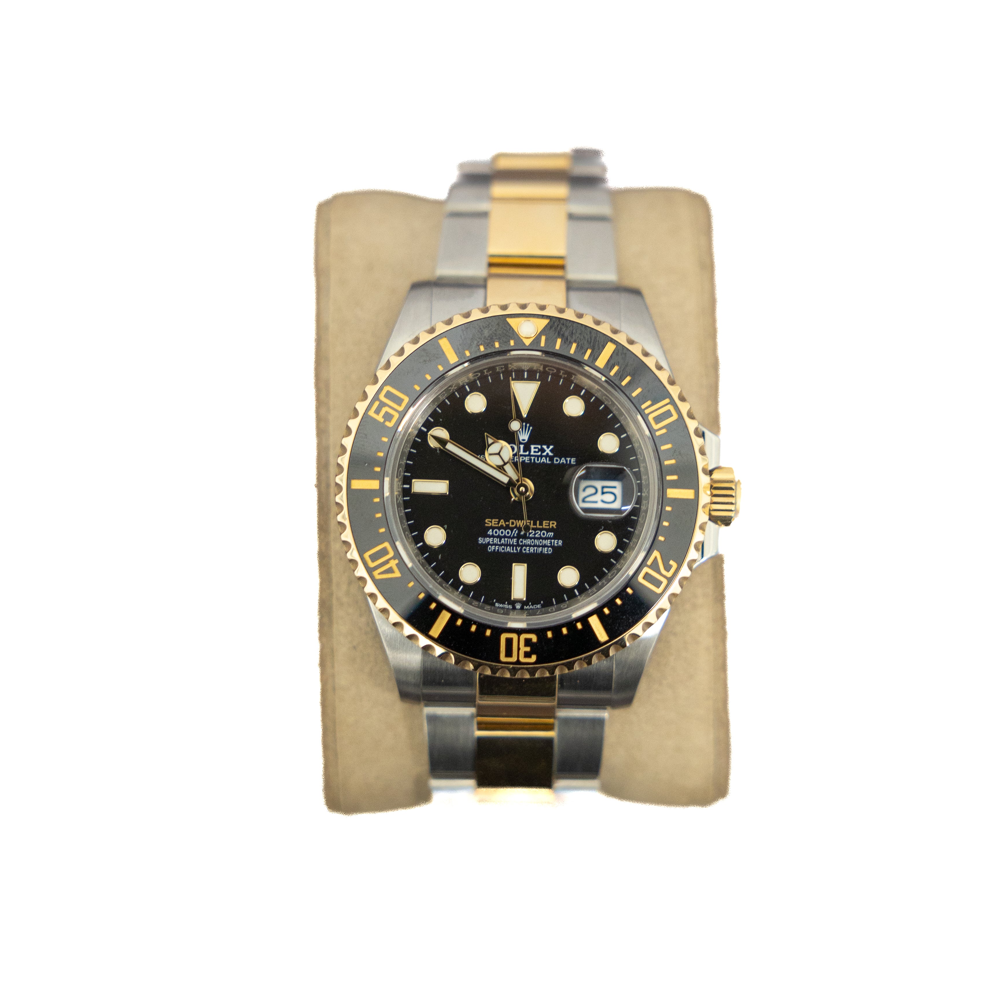 Rolex Sea-Dweller Black 18KT Yellow Gold/ Stainless Steel 126603 w/Card 2019