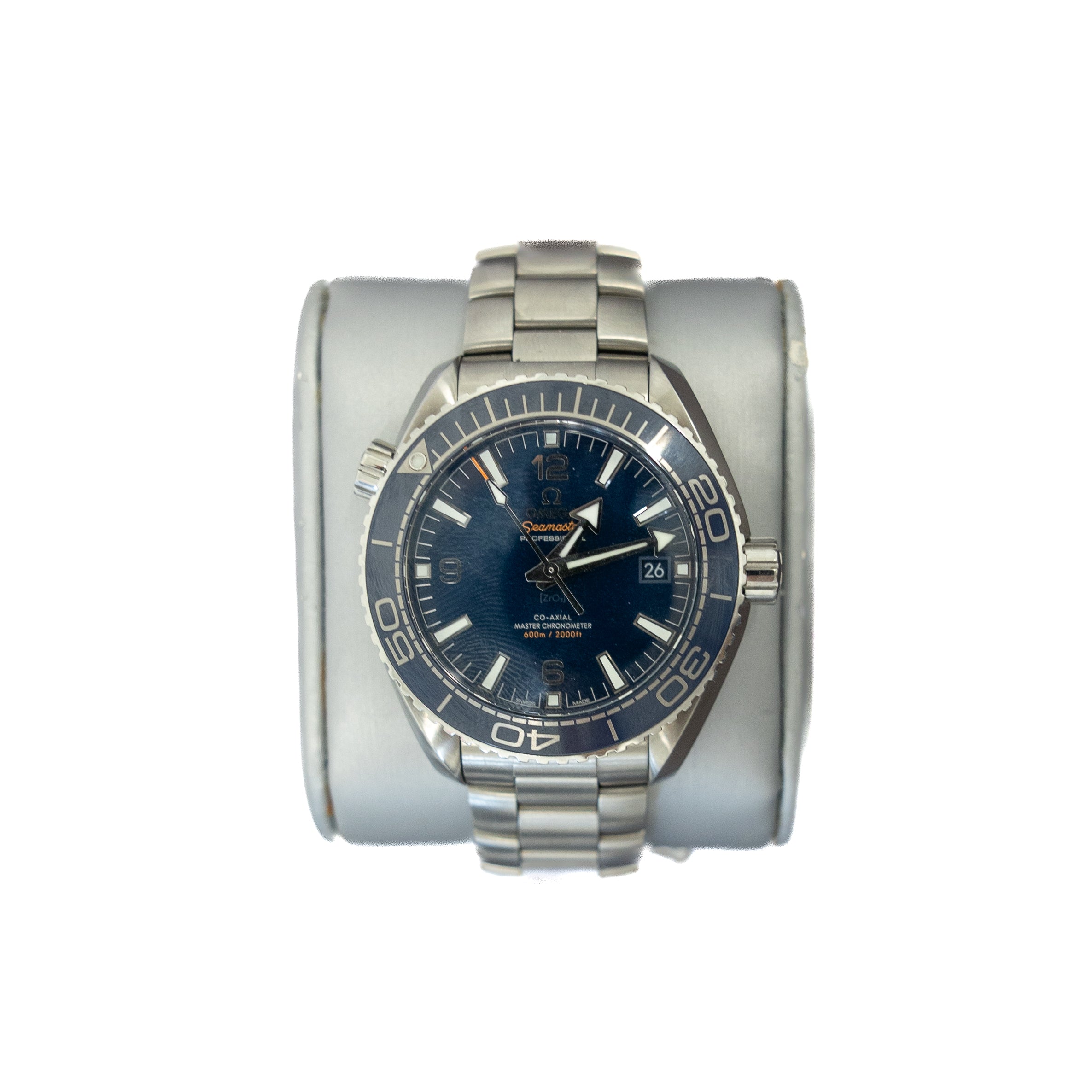 Omega Seamaster Planet Ocean 600M 215.30.46.51.99.001 Blue Dial 45.5MM Automatic Watch (2023 Complete Set)