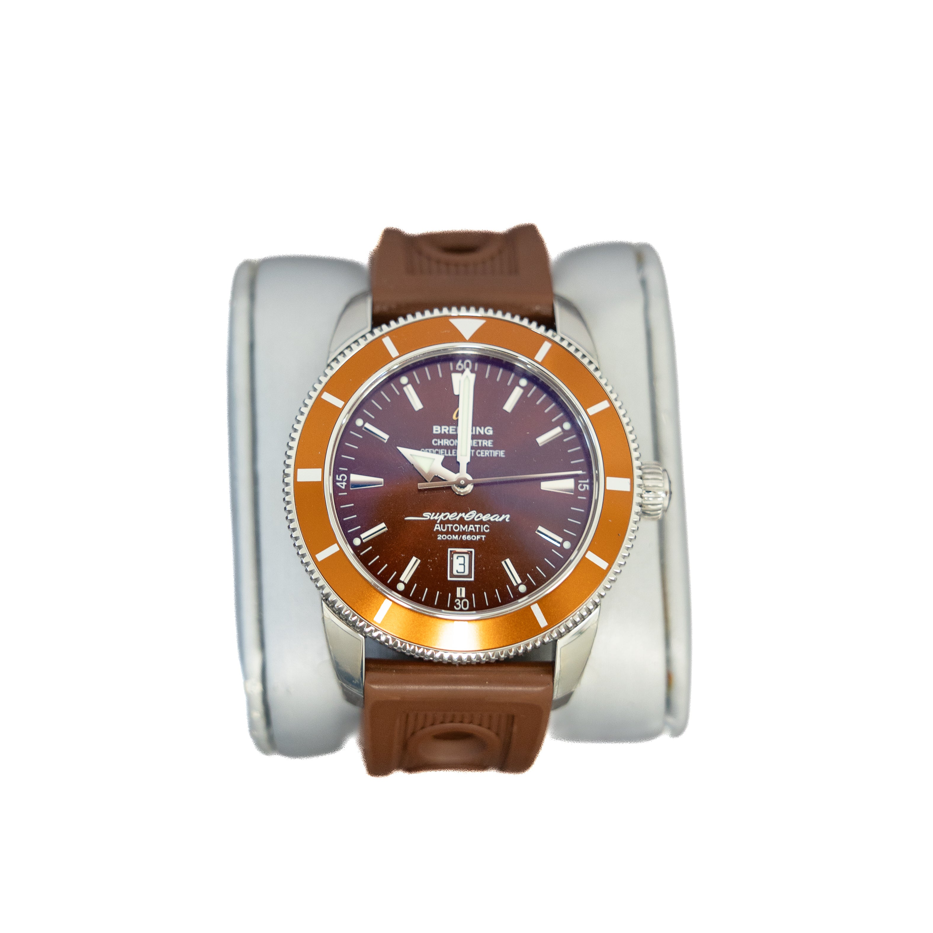 Breitling Superocean Heritage 46 A17320 Brown Dial Orange Bezel 46MM Automatic Watch