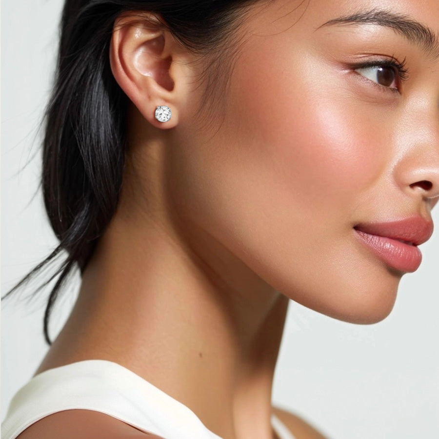 Lab Diamond Stud Earrings 2.5 cttw
