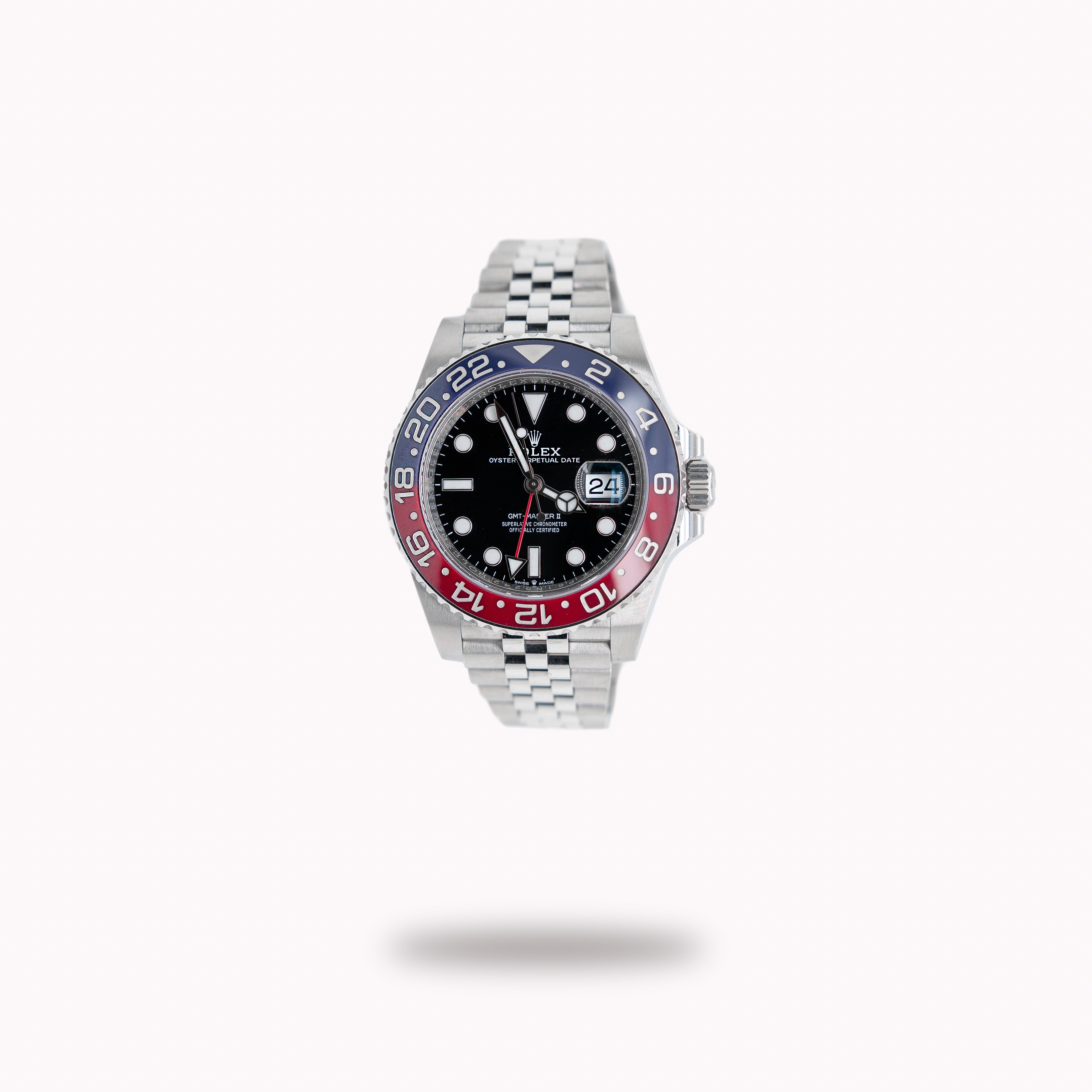 THYRFING blackl ブラックメタル Rolex GMT-Master II 40mm Black Dial Watch Ref# 126710GRNR – Happy
