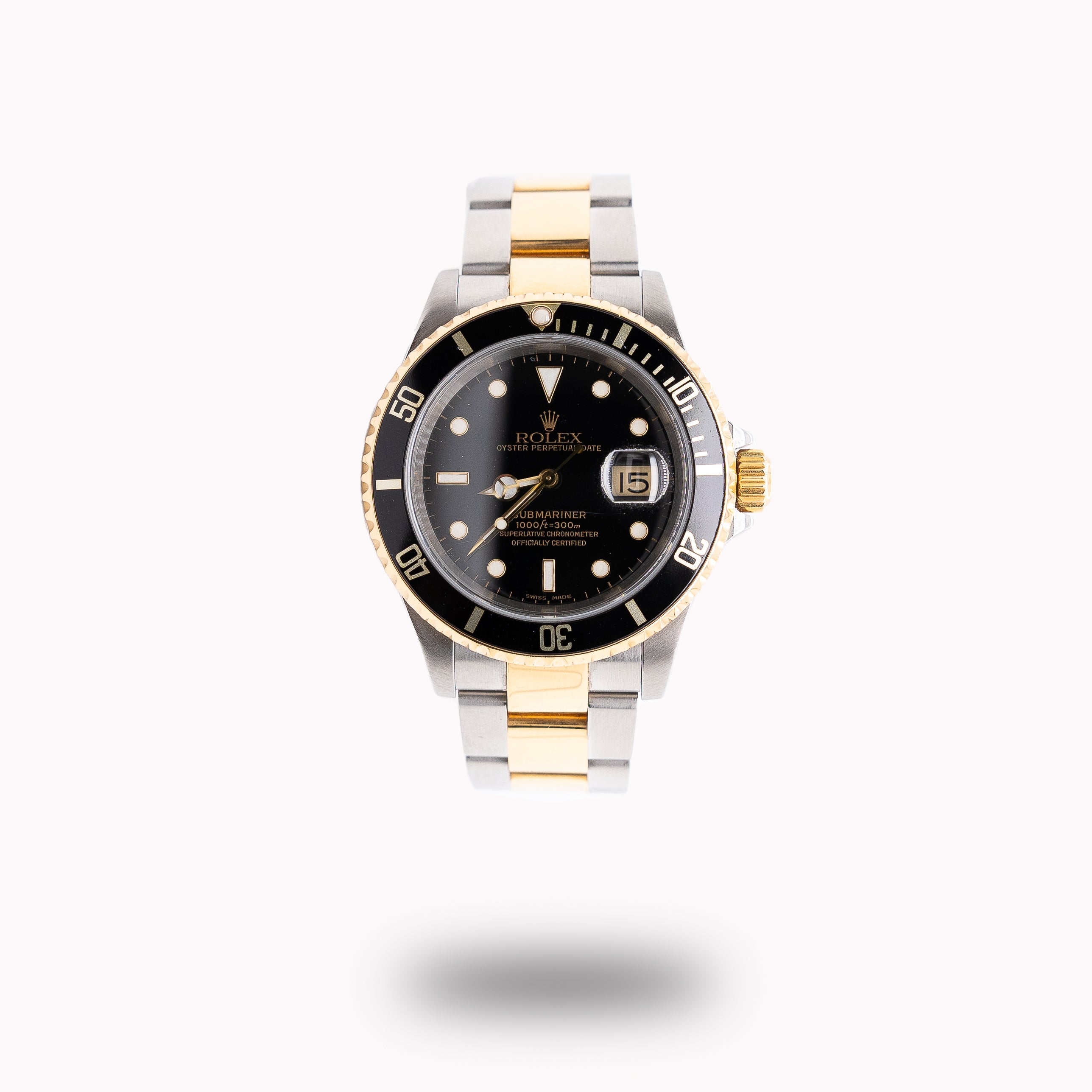 Rolex Submariner 16613 Steel and 18k Yellow Gold Black Dial 40MM