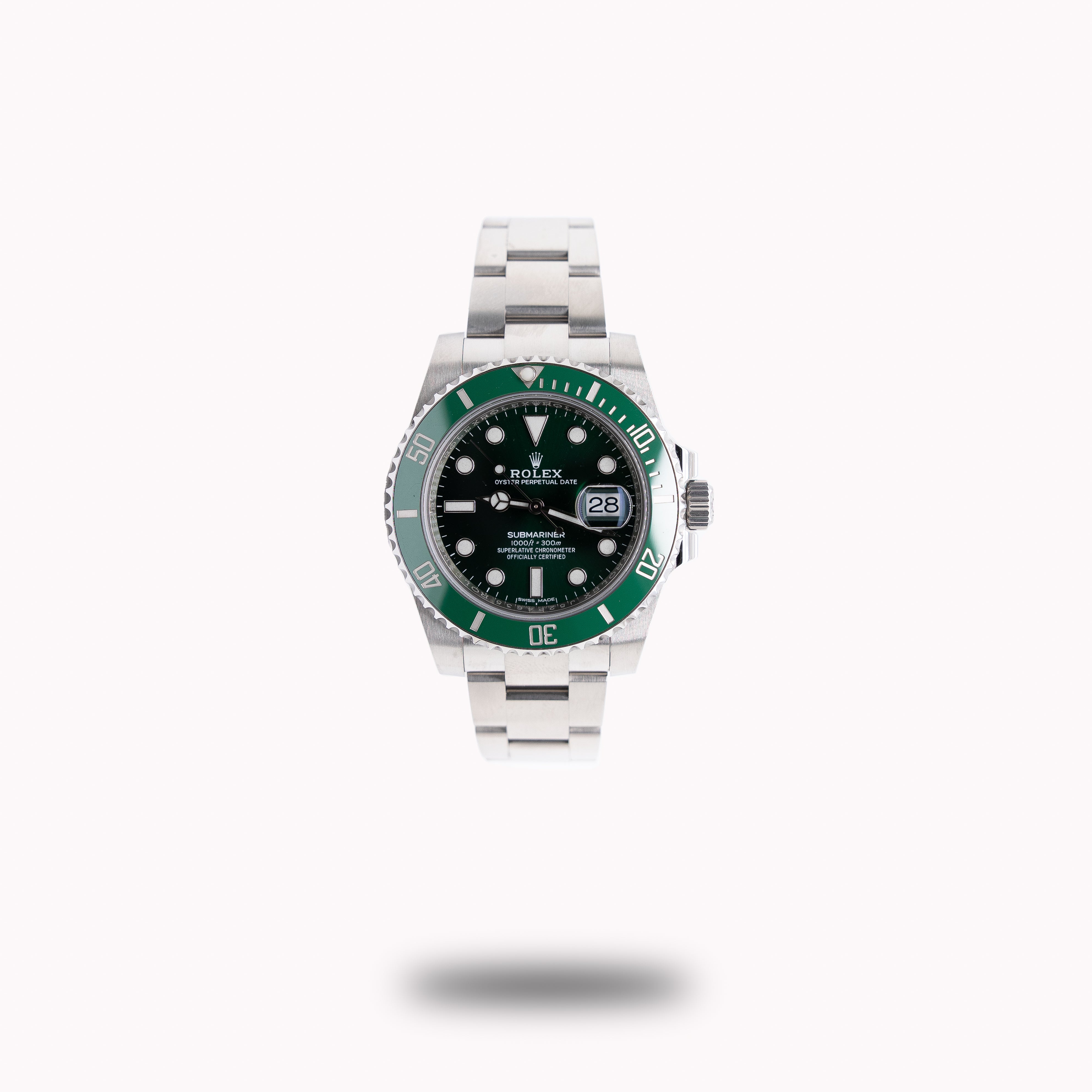 Rolex Submariner Date 116610LV “Hulk” 40mm Green Dial Stainless Steel Oyster