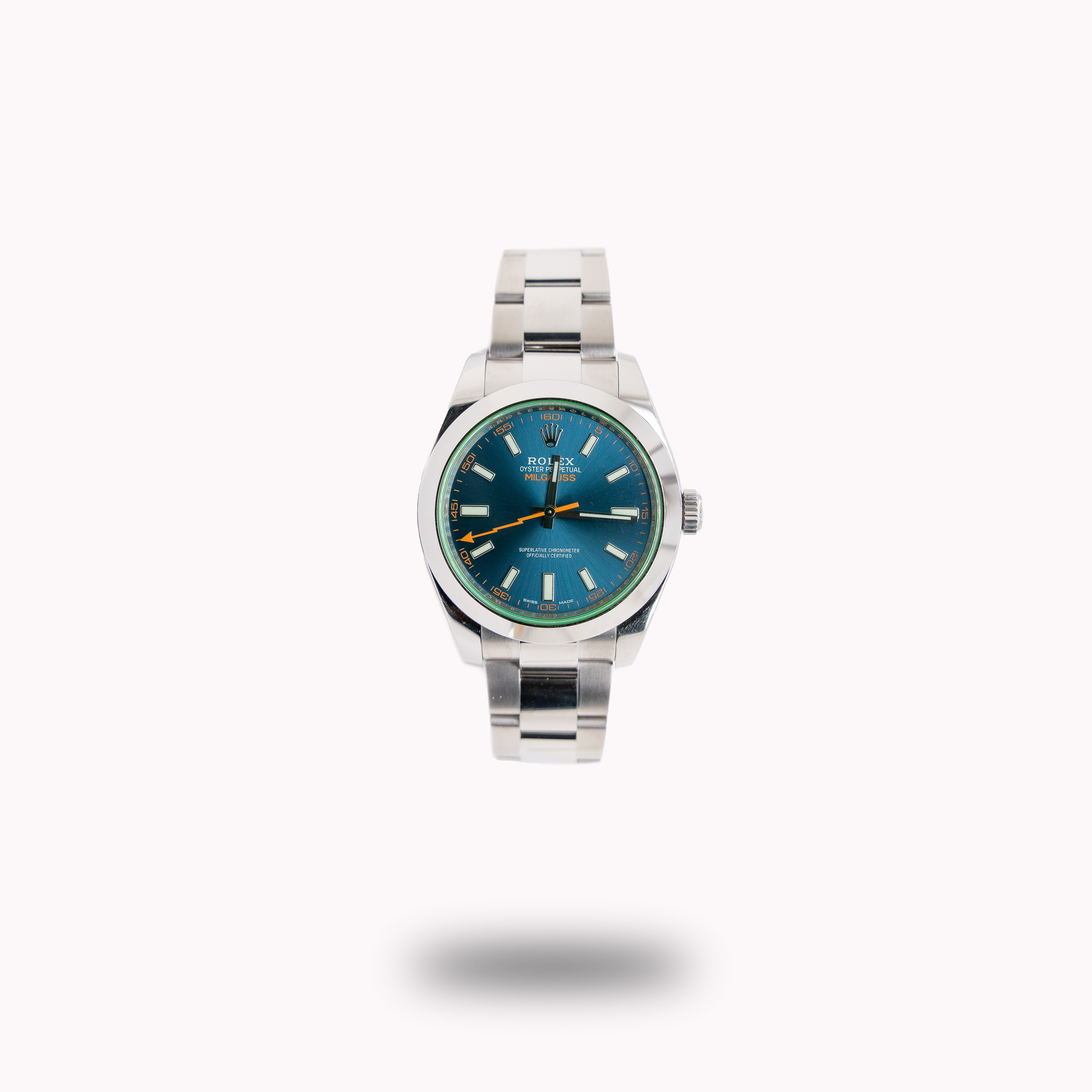 Rolex Milgauss 116400GV 40mm Blue Dial Stainless Steel Oyster