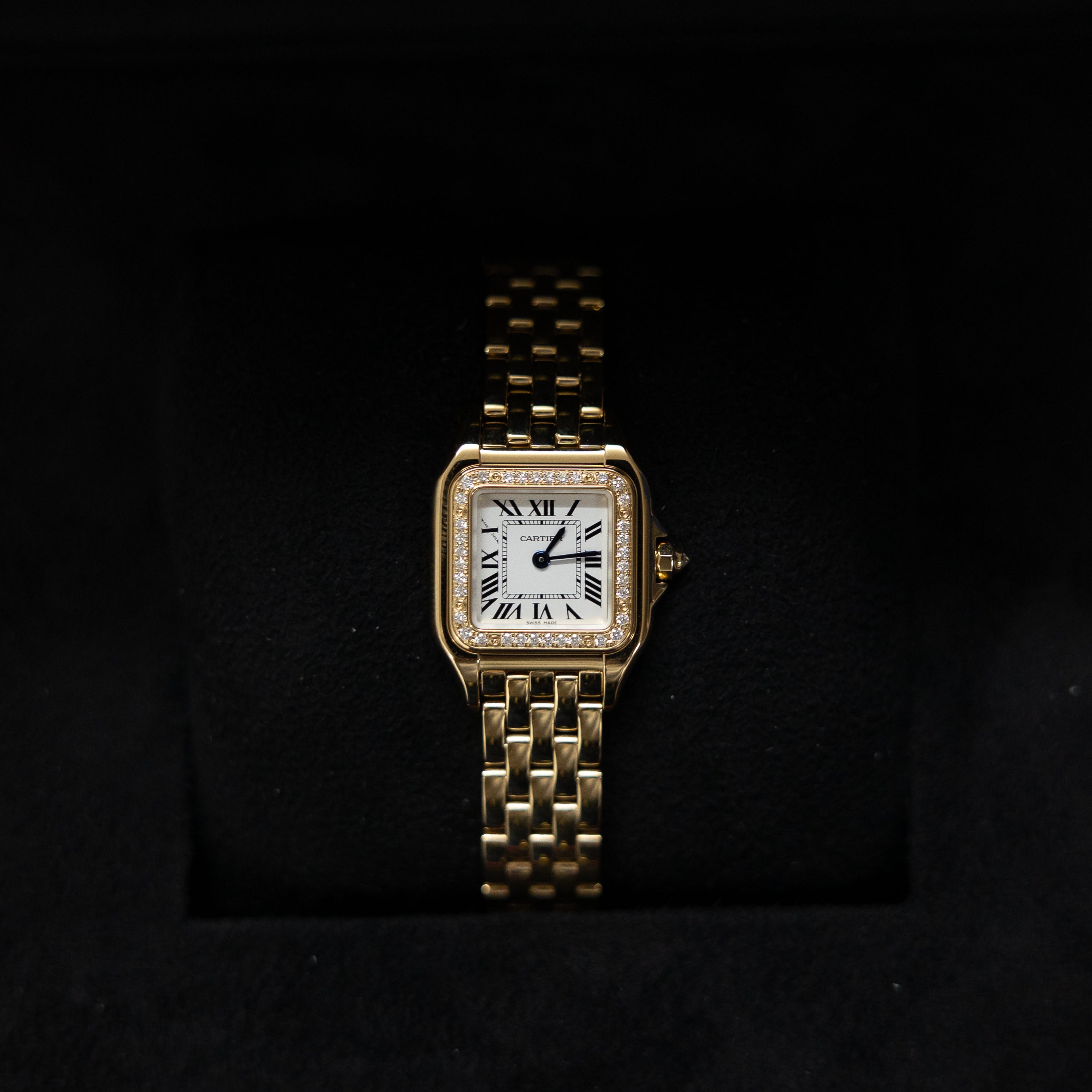 Cartier Panthère Small 18K Yellow Gold Diamond Bezel 22mm Quartz Ref. WJPN0086 Complete Set