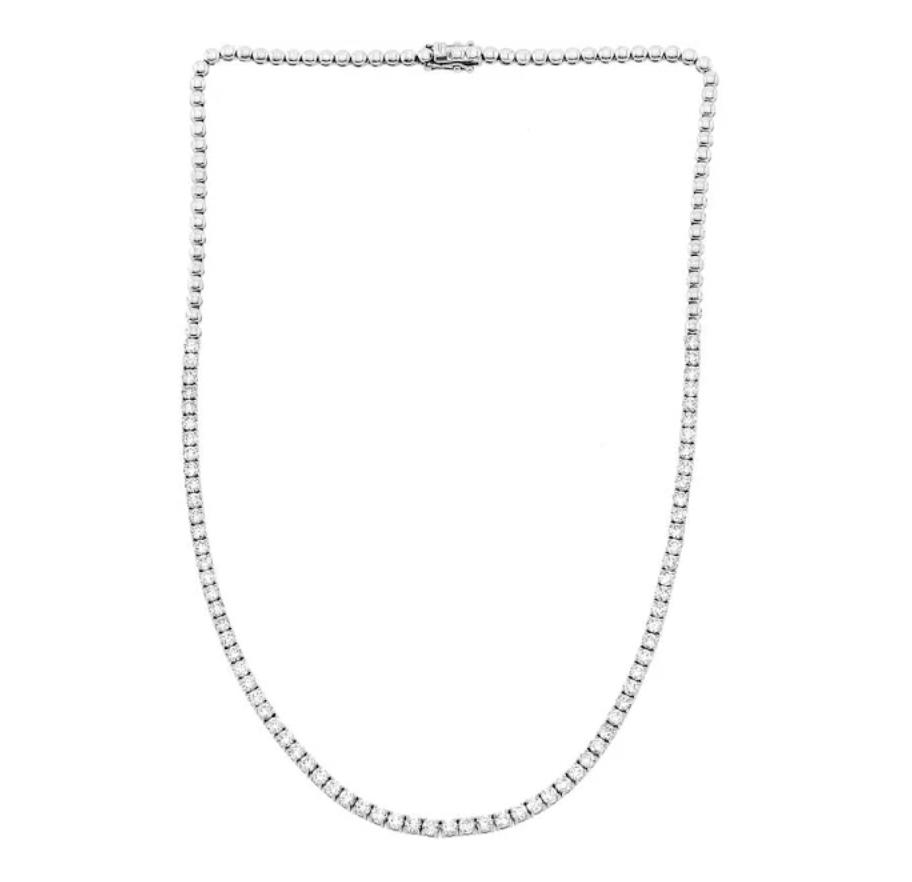 2.34 CTW Lab Grown Diamond Tennis Necklace White Gold