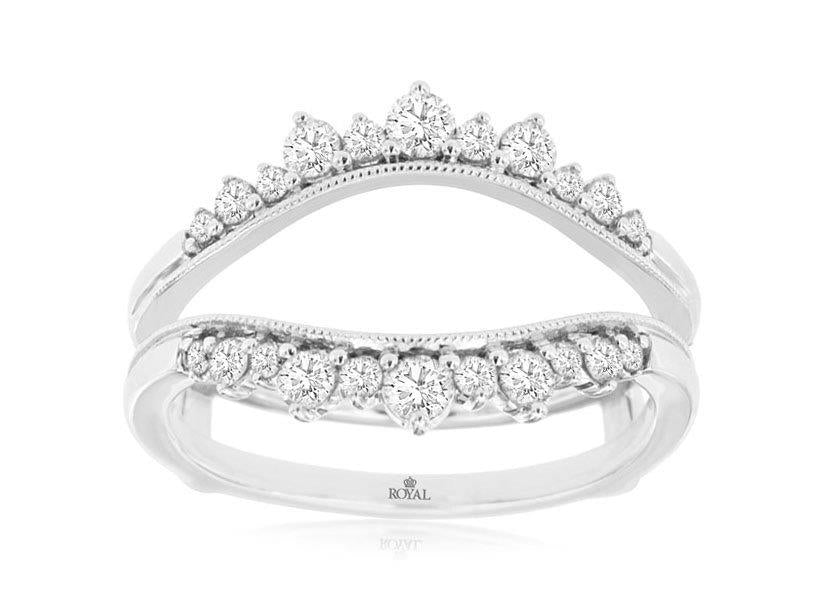 Tiara Diamond Ring Jacket 14kt White